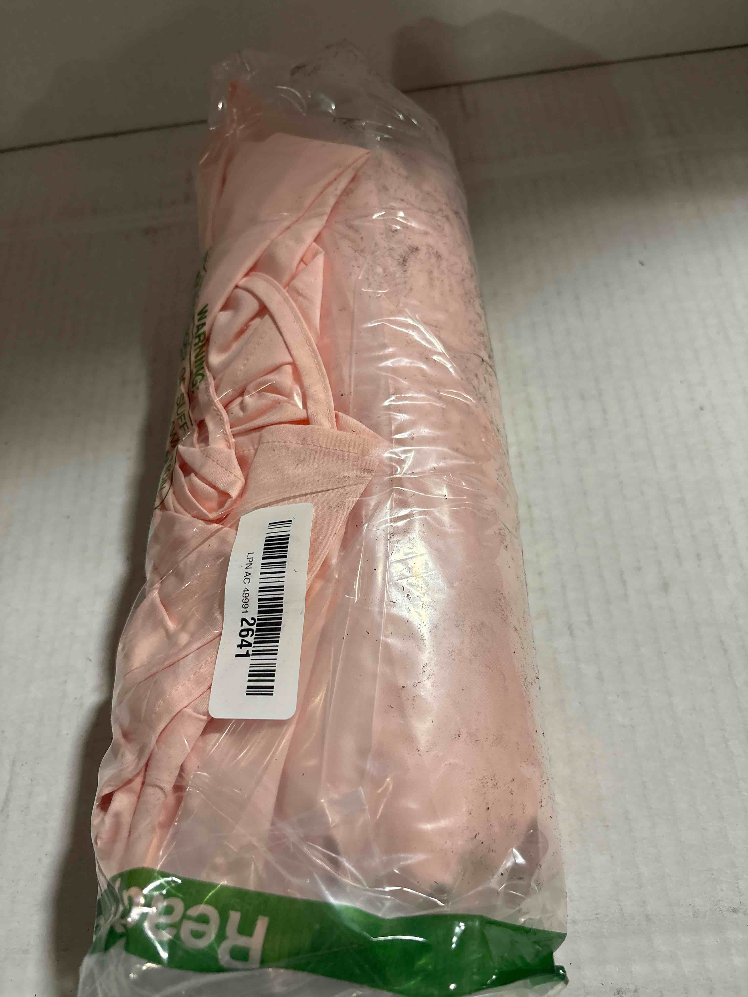 Condition photo showing New/Like New for Scarlet Darkness Renaissance Dress Women Cottagecore Corset Dress Ruffle Maxi Dress with Pockets Medium Pink