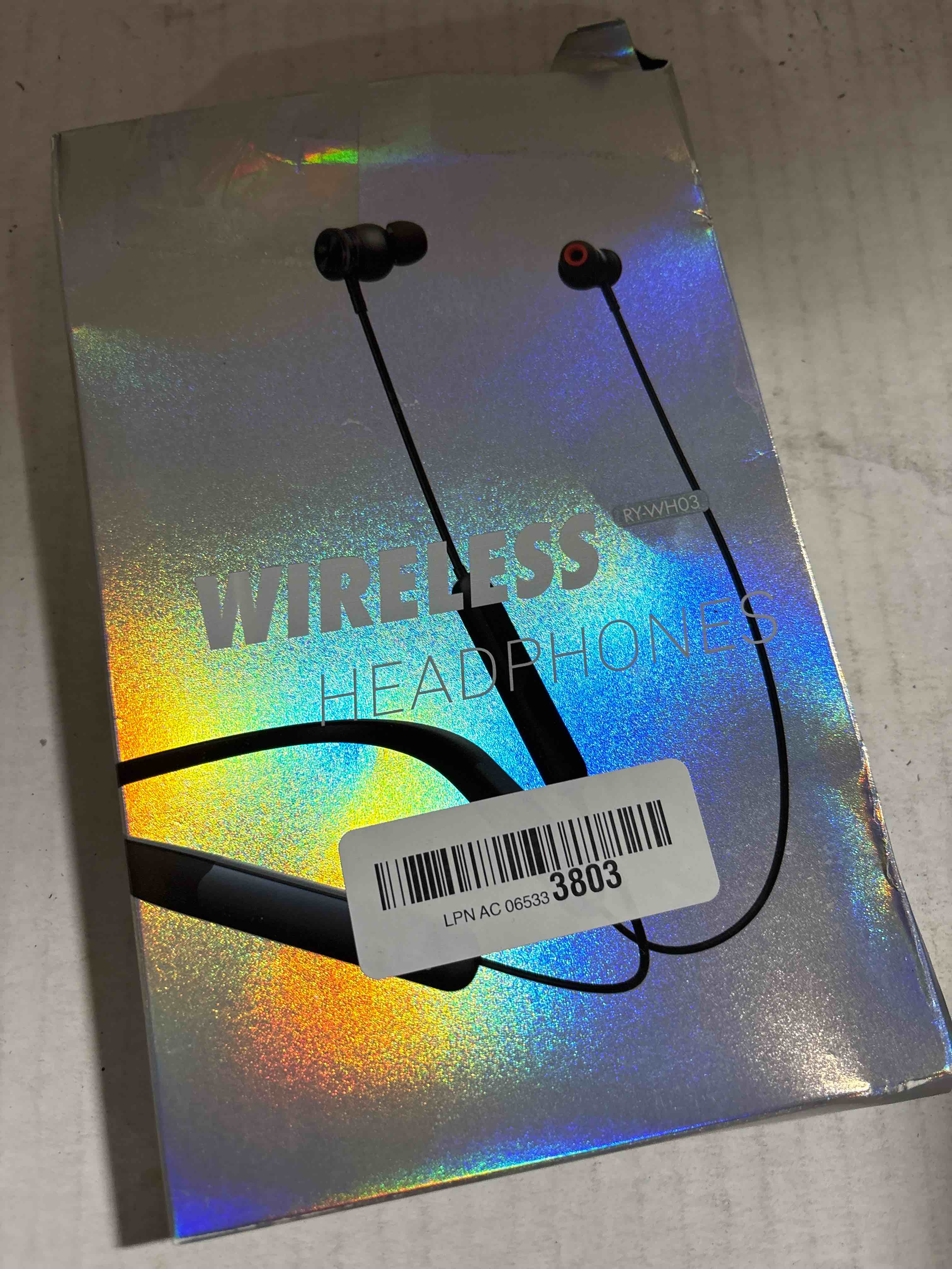 Condition photo showing New/Like New for Rythflo Bluetooth Headphones, 150H Playtime Wireless Bluetooth Earbuds w/Mic in-Ear Magnetic Neckband Earphone, IPX7 Sweatproof Deep Bass Headset for Home, Traveling, Outdoor, Business Trips Black