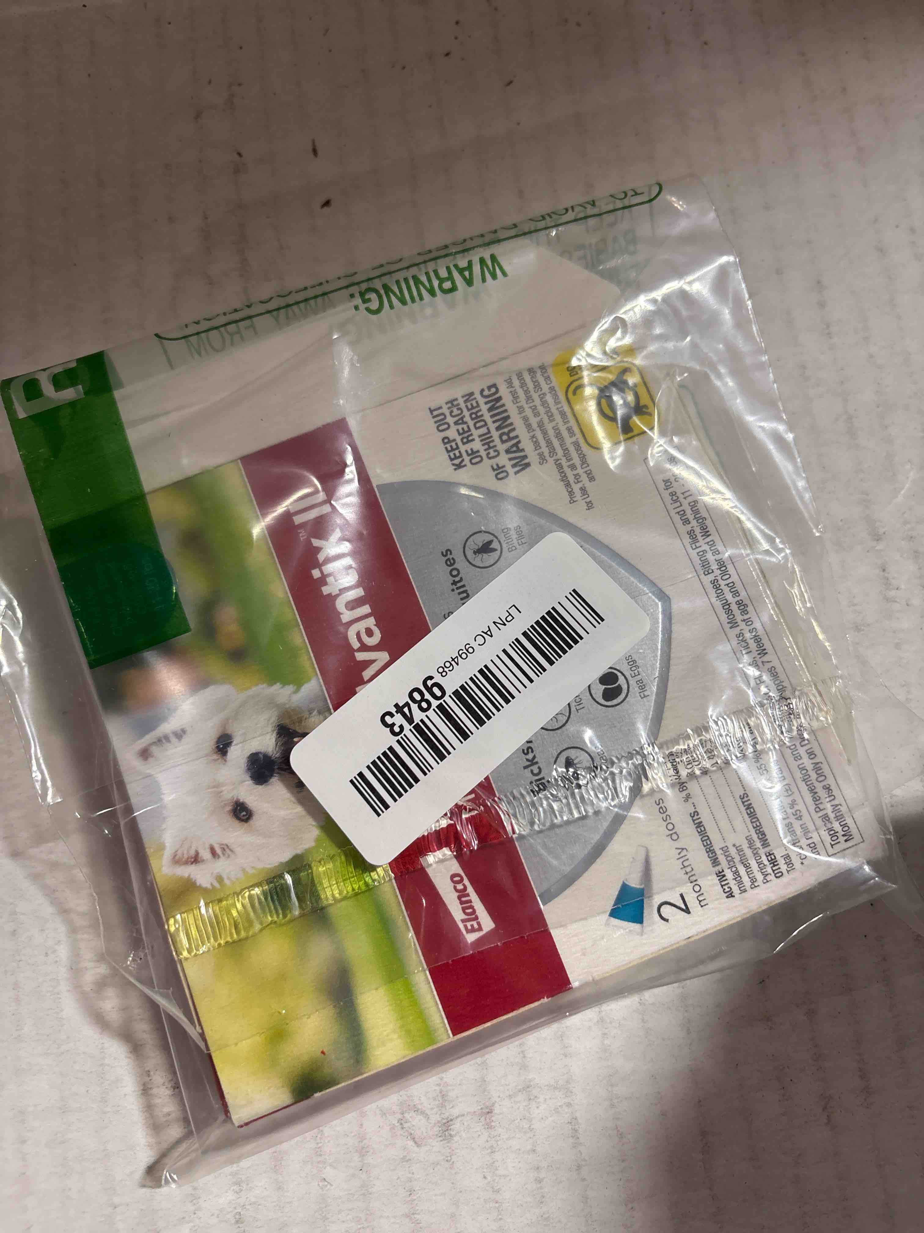 Condition photo showing New/Like New for K9 Advantix II Medium Dog Vet-Recommended Flea, Tick & Mosquito Treatment & Prevention | Dogs 11-20 lbs. | 2-Mo Supply Medium Dog Only 2 Pack