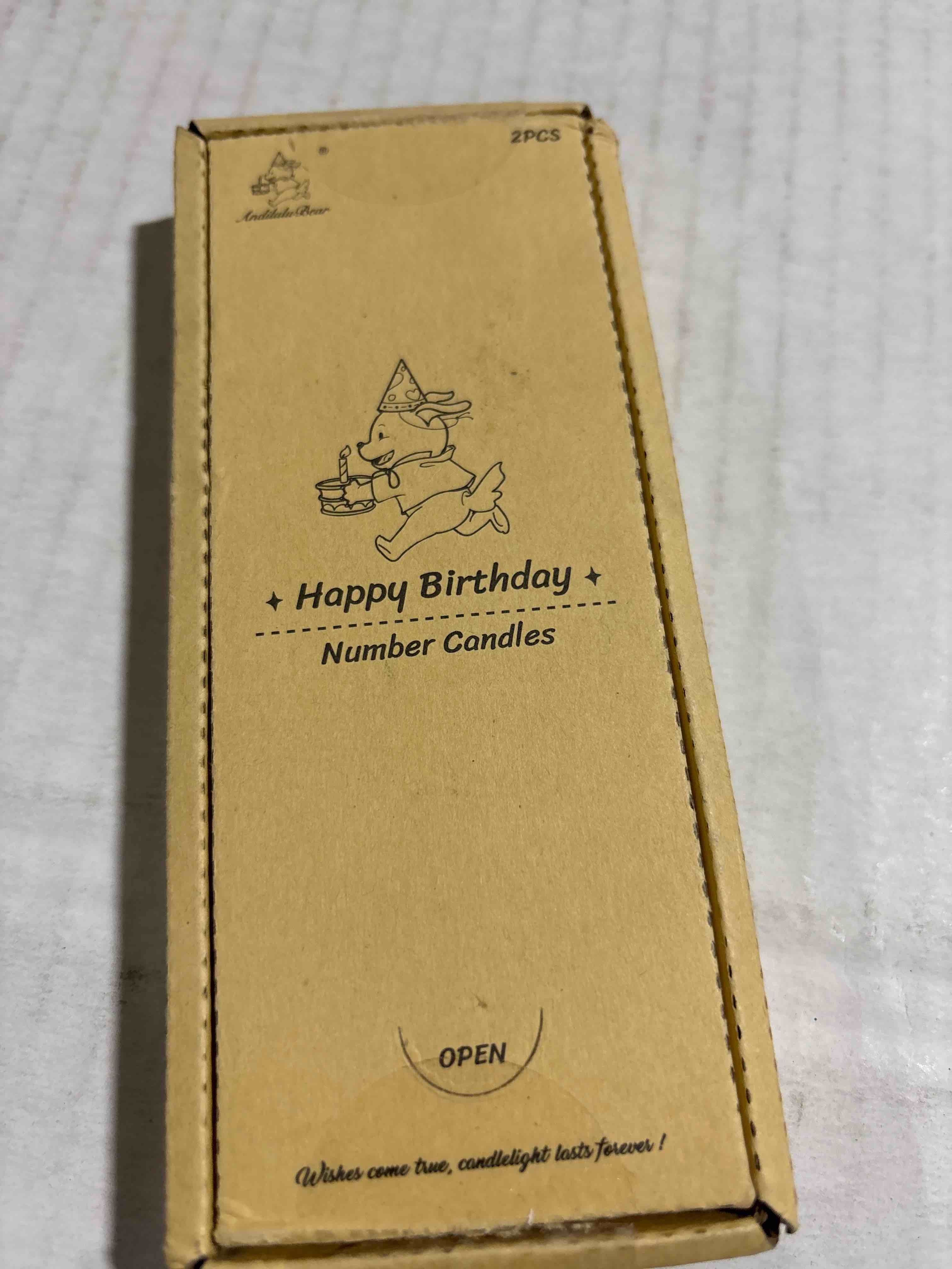 Condition photo showing New/Like New for Birthday Candles, 1.96 Inch Number 12 Happy Birthday Candles, Number Candles Decoration for Birthday Party and Anniversary Celebration(Champagne Gold) 12nd