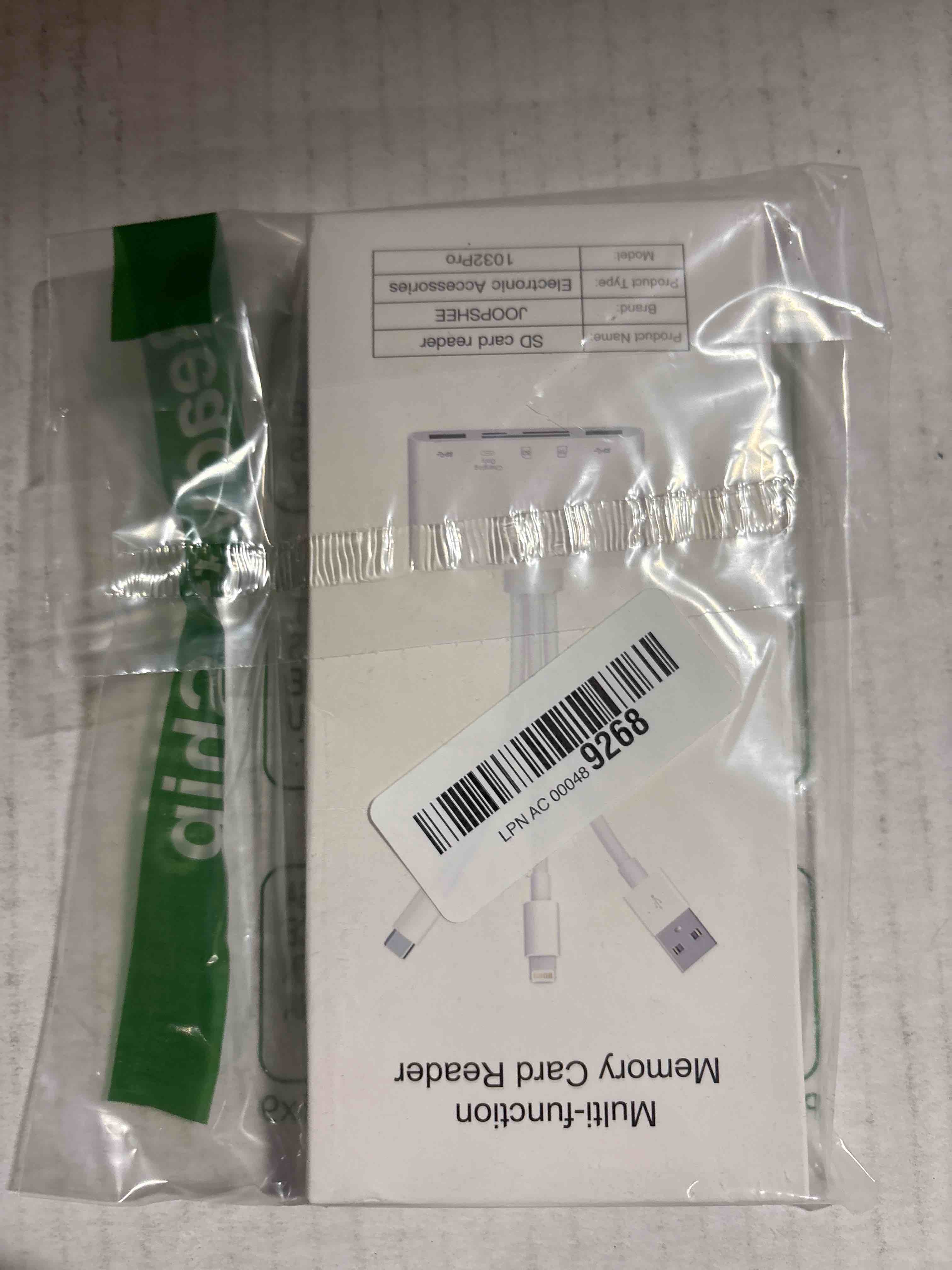 Condition photo showing New/Like New for 5-in-1 Memory Card Reader, USB OTG Adapter & SD Card Reader for i-Phone/i-Pad, USB C and USB A Devices with Micro SD & SD Card Slots, Supports SD/Micro SD/SDHC/SDXC/MMC white