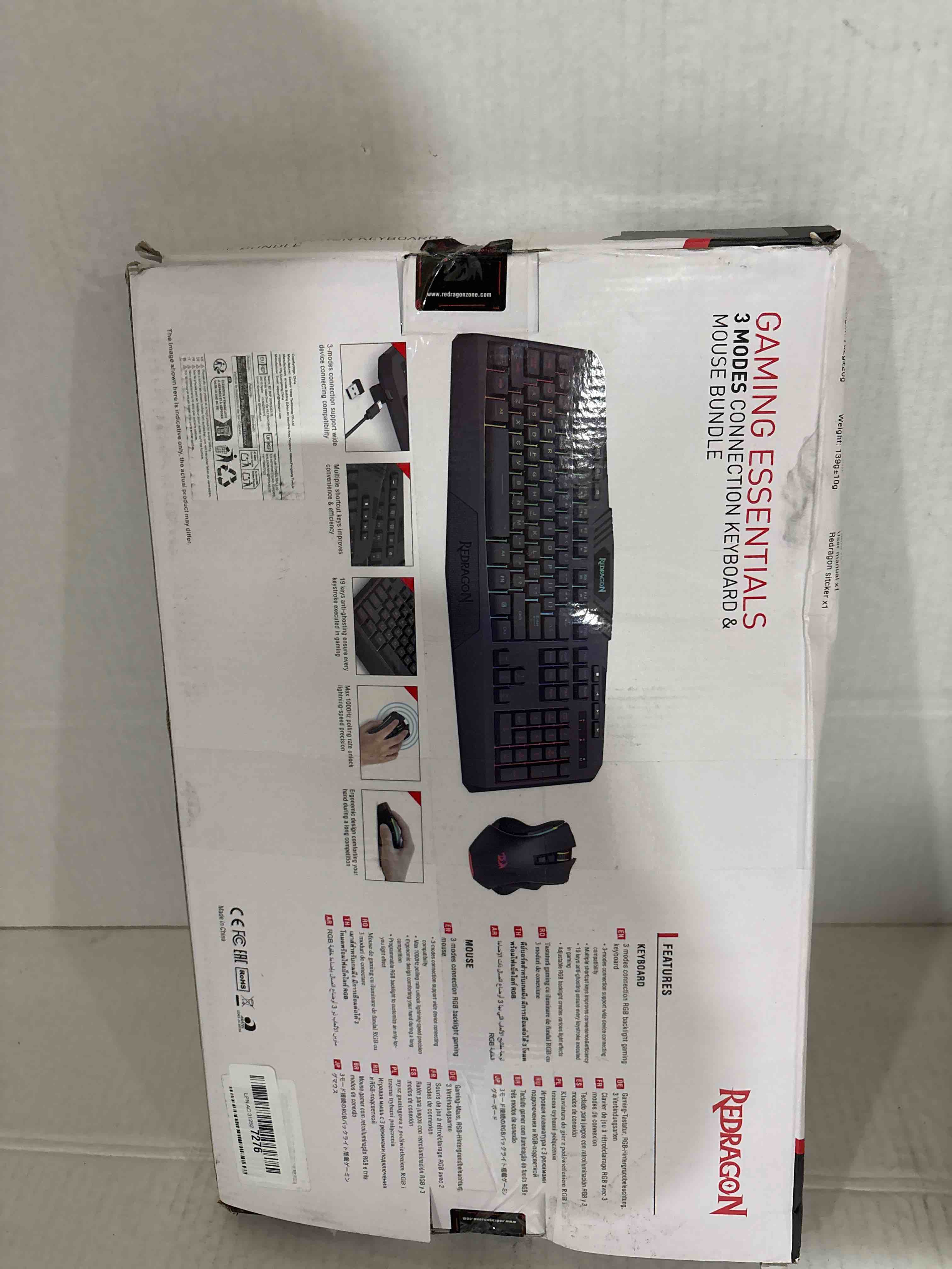 Condition photo showing New/Like New for Redragon S101M-KS Gaming Keyboard and Mouse Wireless with Tri-Mode, RGB Keyboard and 4800 DPI Gaming Mouse, 10 Independent Multimedia Keys for Wins, PC, Computer, Wireless S101 Ideal for Gamer Wireless Black-Update