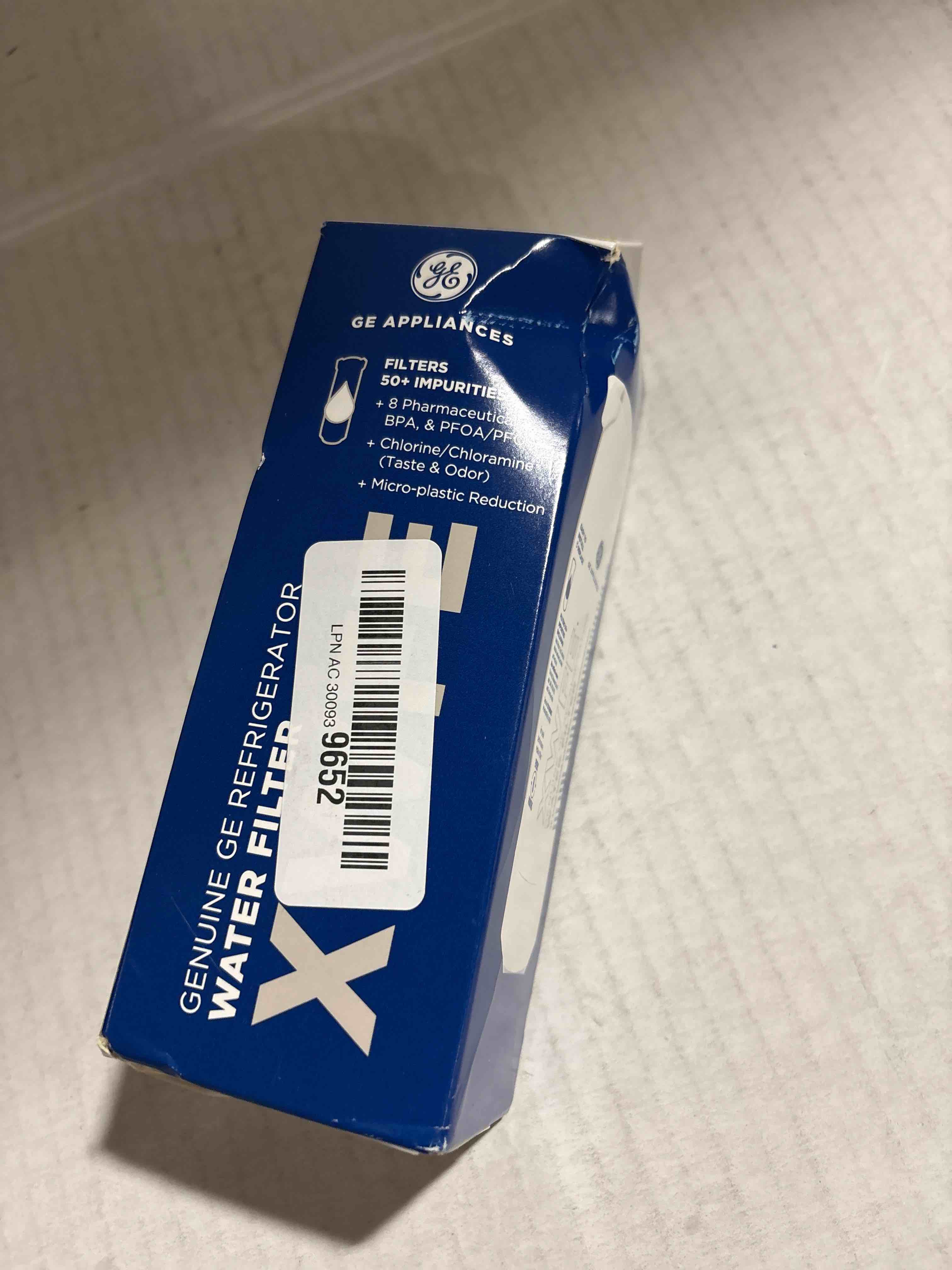 Condition photo showing New/Like New for GE XWFE Refrigerator Water Filter, Genuine Replacement Filter, Certified to Reduce Lead, Sulfur, and 50+ Other Impurities, Replace Every 6 Months for Best Results, Pack of 1 1 Count (Pack of 1)