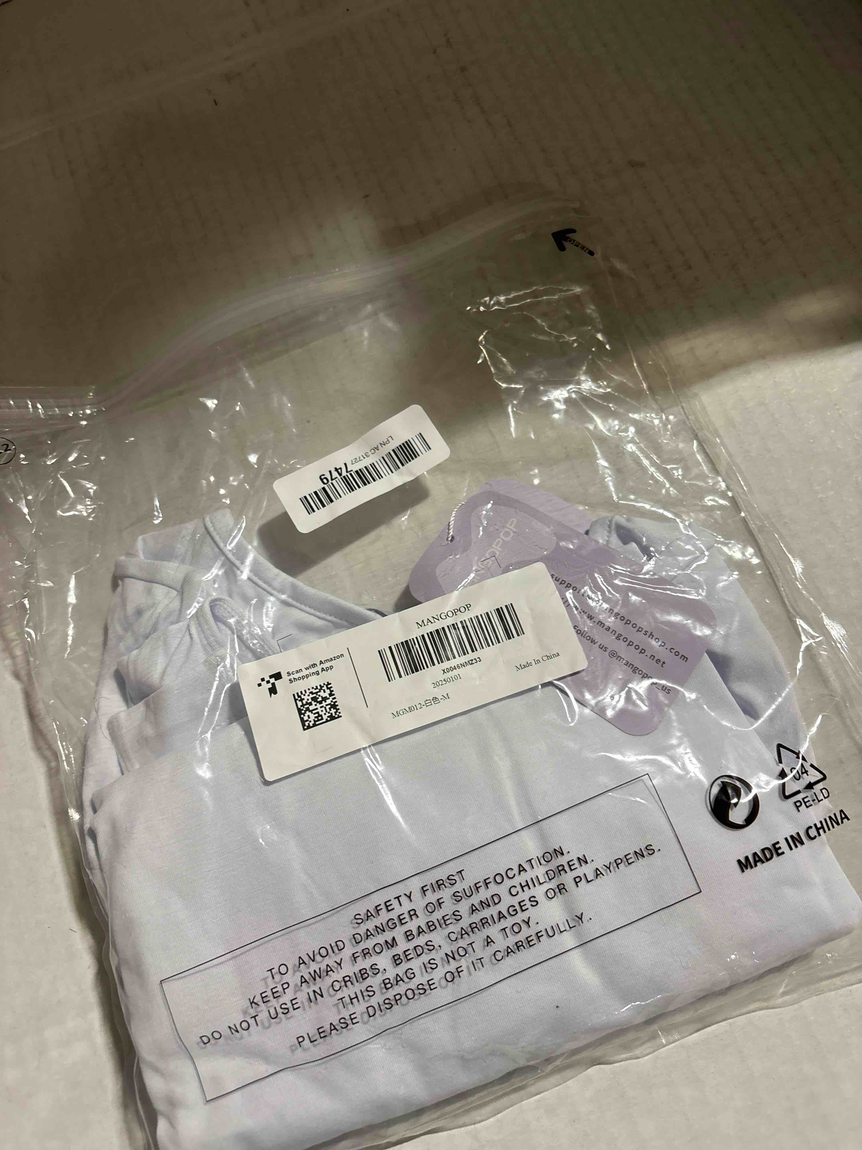 Condition photo showing New/Like New for MANGOPOP Round Neck Long Sleeve Short Sleeve Bodysuits for Women Basic Body Suit Shirts Tops Medium 02 Short Sleeve White