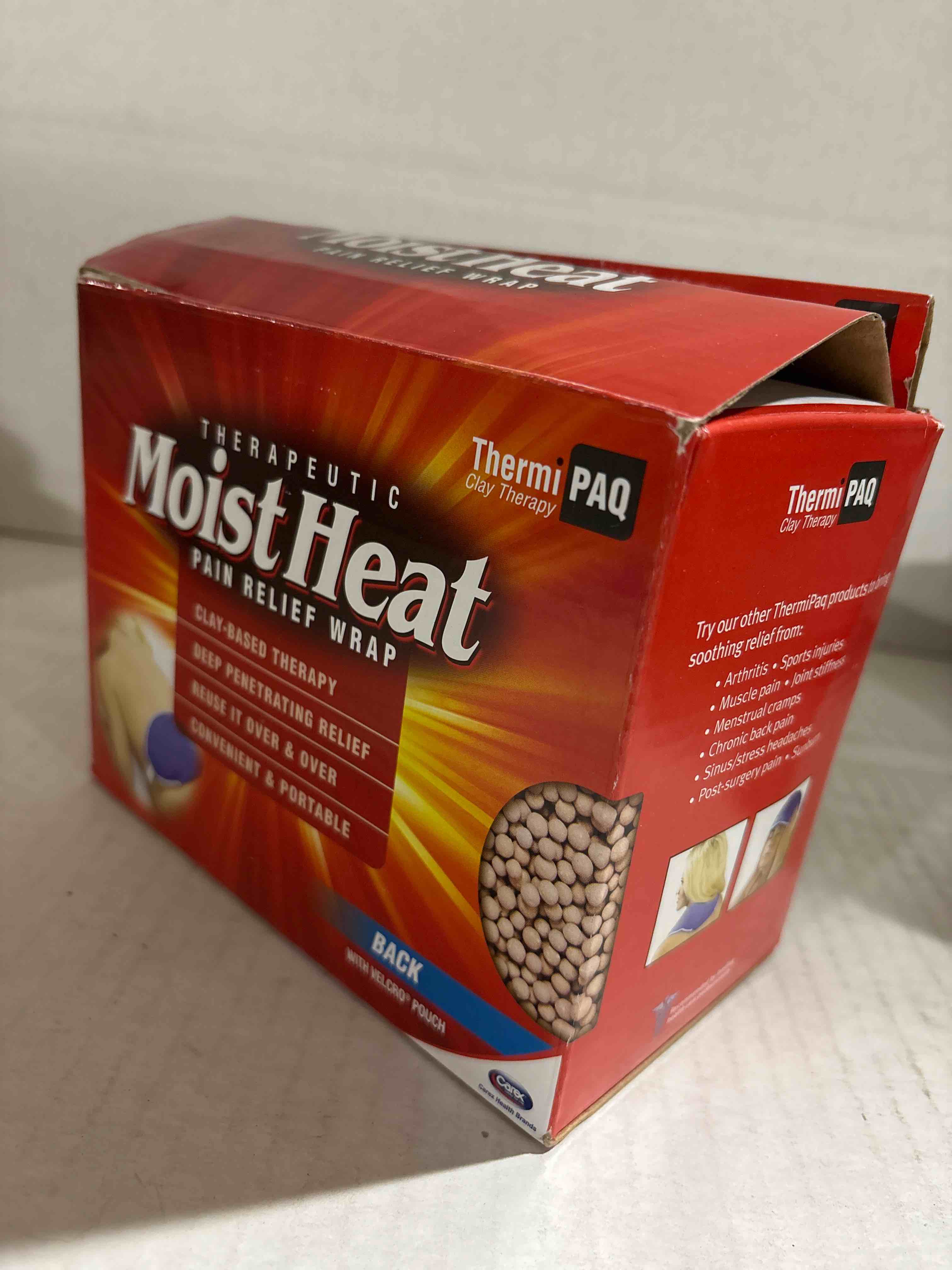 Condition photo showing New/Like New for Thermi Paq Reusable Heat Pad for Back Pain - Moist Heat Lower Back Pain Relief Wrap, Shoulder Pain, Neck Pain, Ankle, Knee and Hip Pain Relief,Blue,1 Count (Pack of 1)