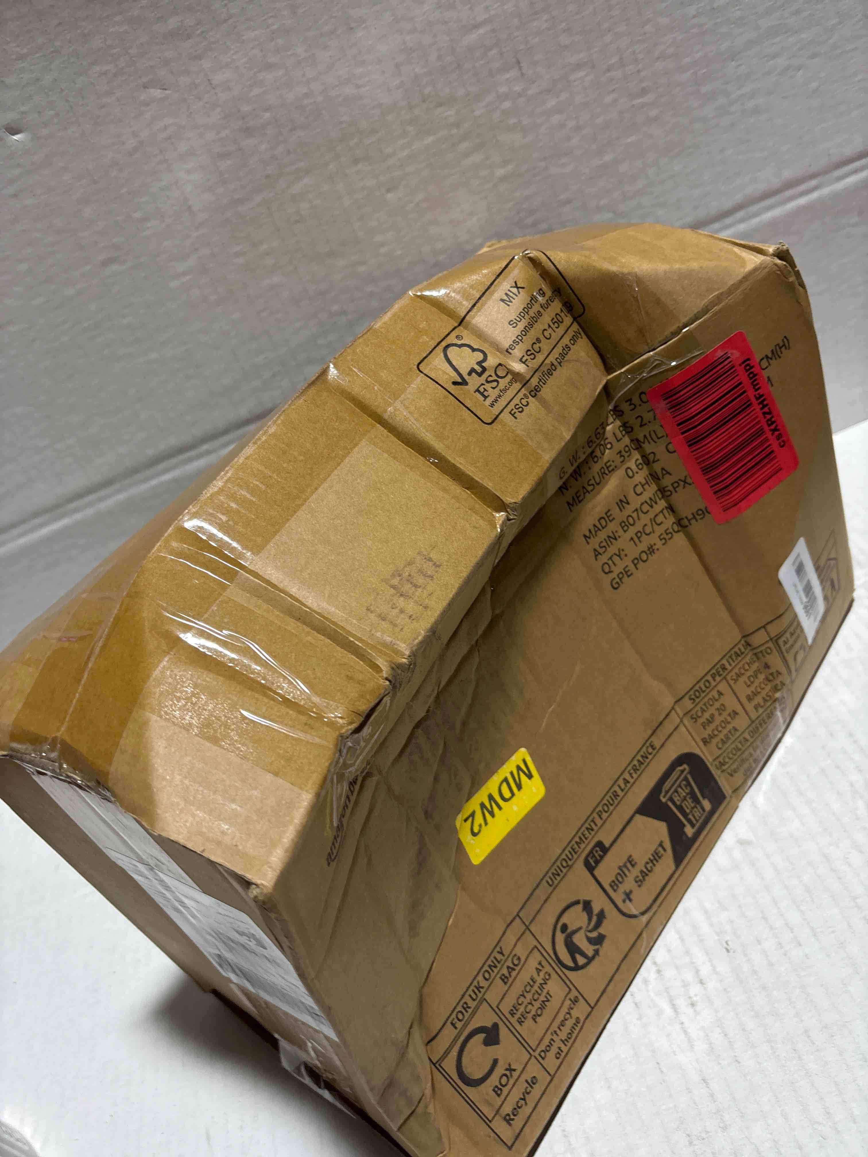 Condition photo showing New/Like New for Amazon Basics Heavy Duty Dog and Puppy Pee Pads, 5-Layer Leak-Proof Ultra Absorbent, Quick-Dry Surface, Potty Training, Regular (24x23"), 50 Count, Blue & White 24 x 23 Inches 50.0