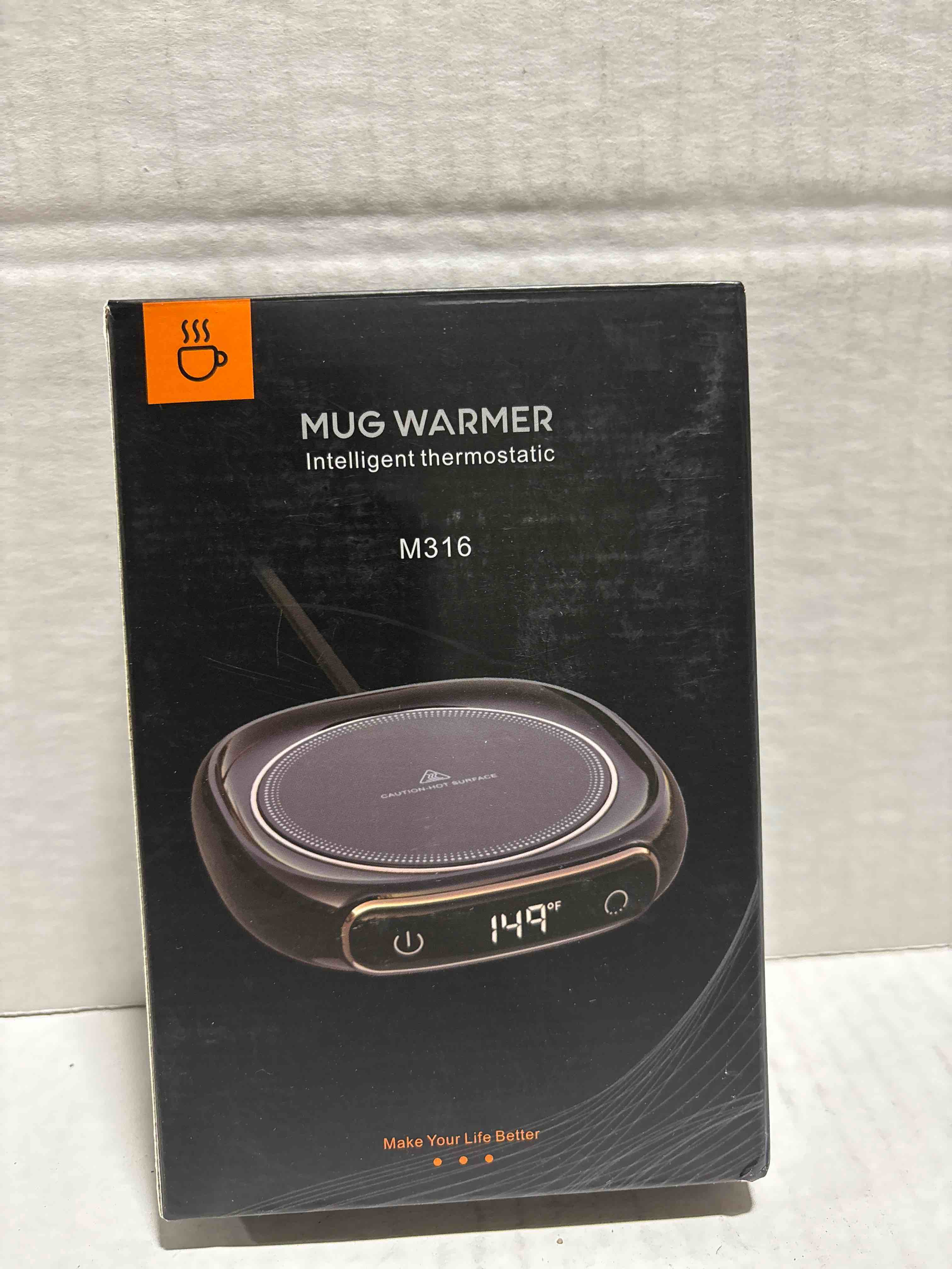 Condition photo showing New/Like New for Gaiatop Coffee Mug Warmer, 3 Temperature Settings, 2-10H Auto Shut Off and Warm Strip Indicator Lights, 50W Smart Cup Warmers Fast Heating Plate for Tea Milk Cocoa Candle, Stocking Stuffers, Black