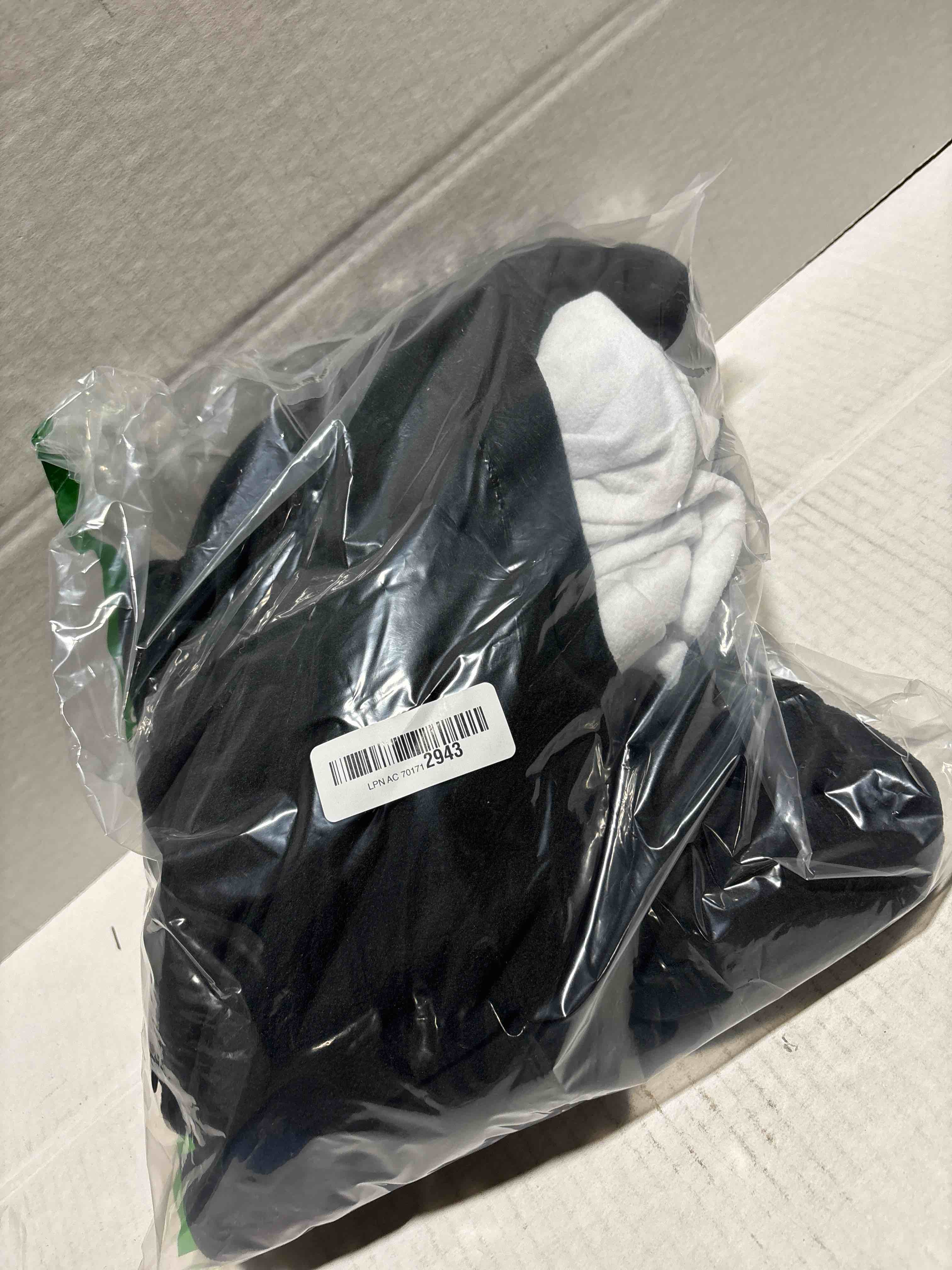 Condition photo showing New/Like New for Funziez! Slim Fit Adult Onesie - Animal Halloween Costume - Plush Unisex One Piece Cosplay Suit for Women and Men Large Panda