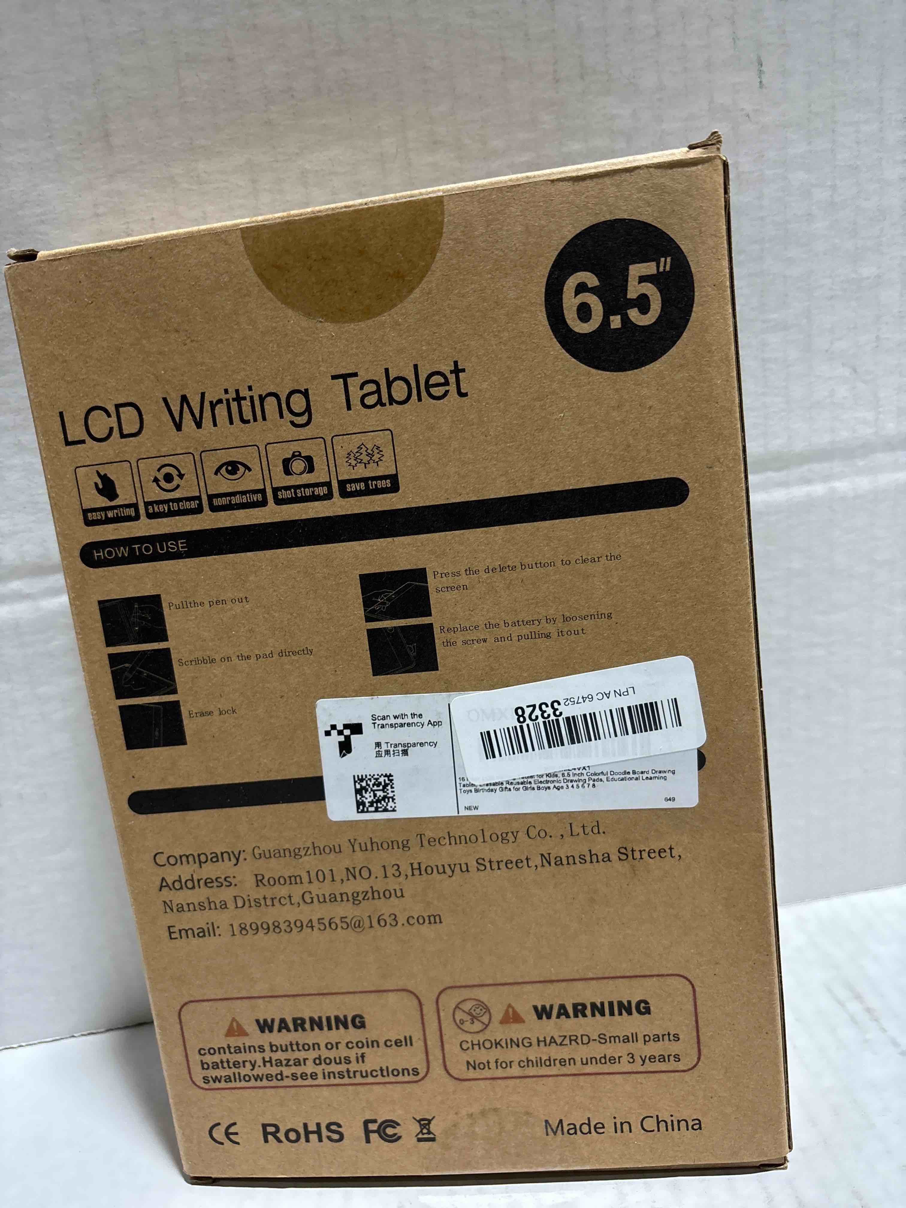 Condition photo showing New/Like New for Party Favor 16 Pack LCD Writing Tablet for Kids, 6.5 Inch Colorful Doodle Board, Erasable Reusable Electronic Drawing Pads, Educational Learning Toys Birthday Gifts for Girls Boys Age 3 4 5 6 7 8