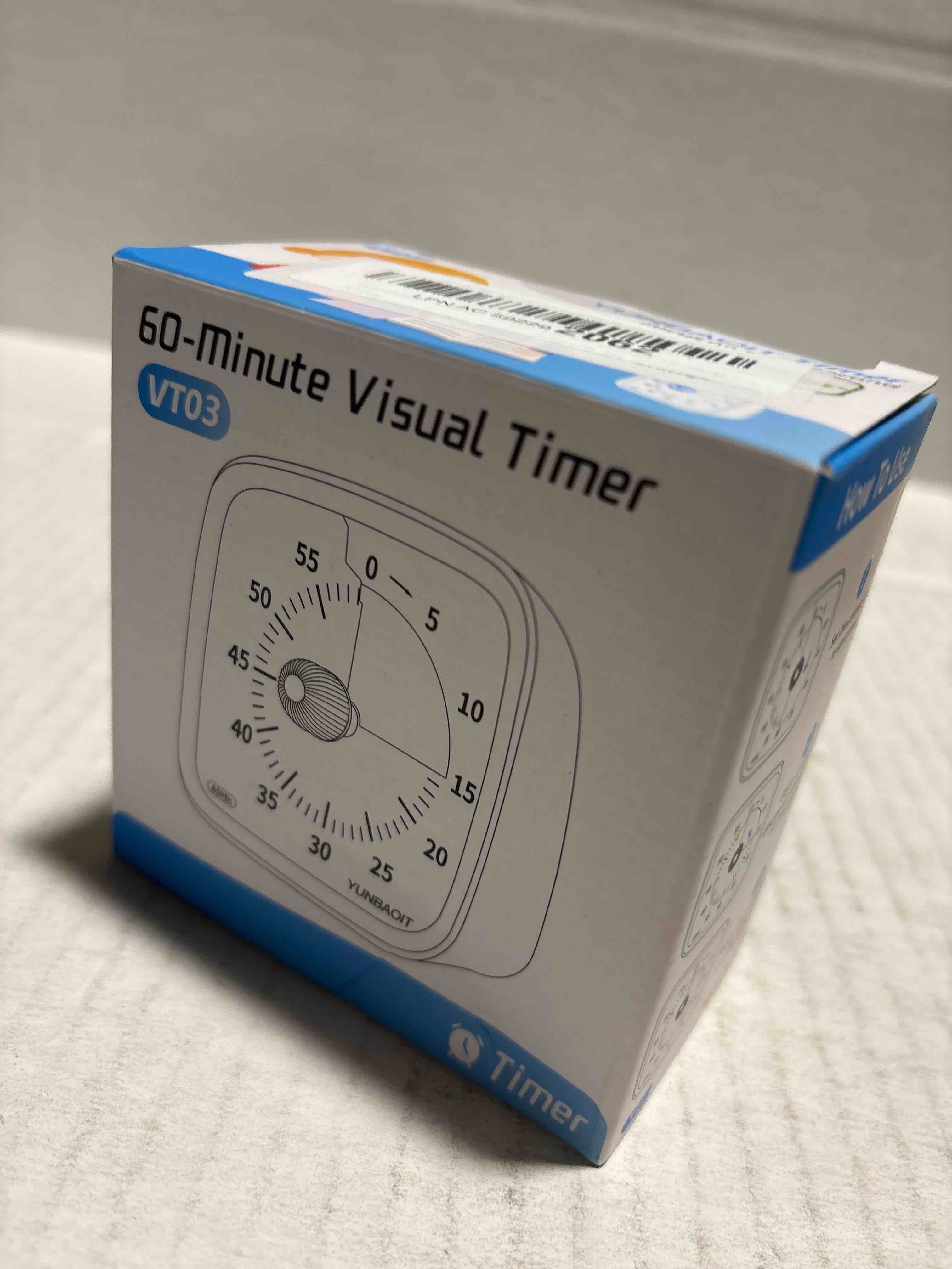 Condition photo showing New/Like New for Yunbaoit Visual Timer with Night Light, 60-Minute Countdown Timer for Kids and Adults, Silent Classroom Timer, Time Management Tool for Home, School, or Work (Light Green)