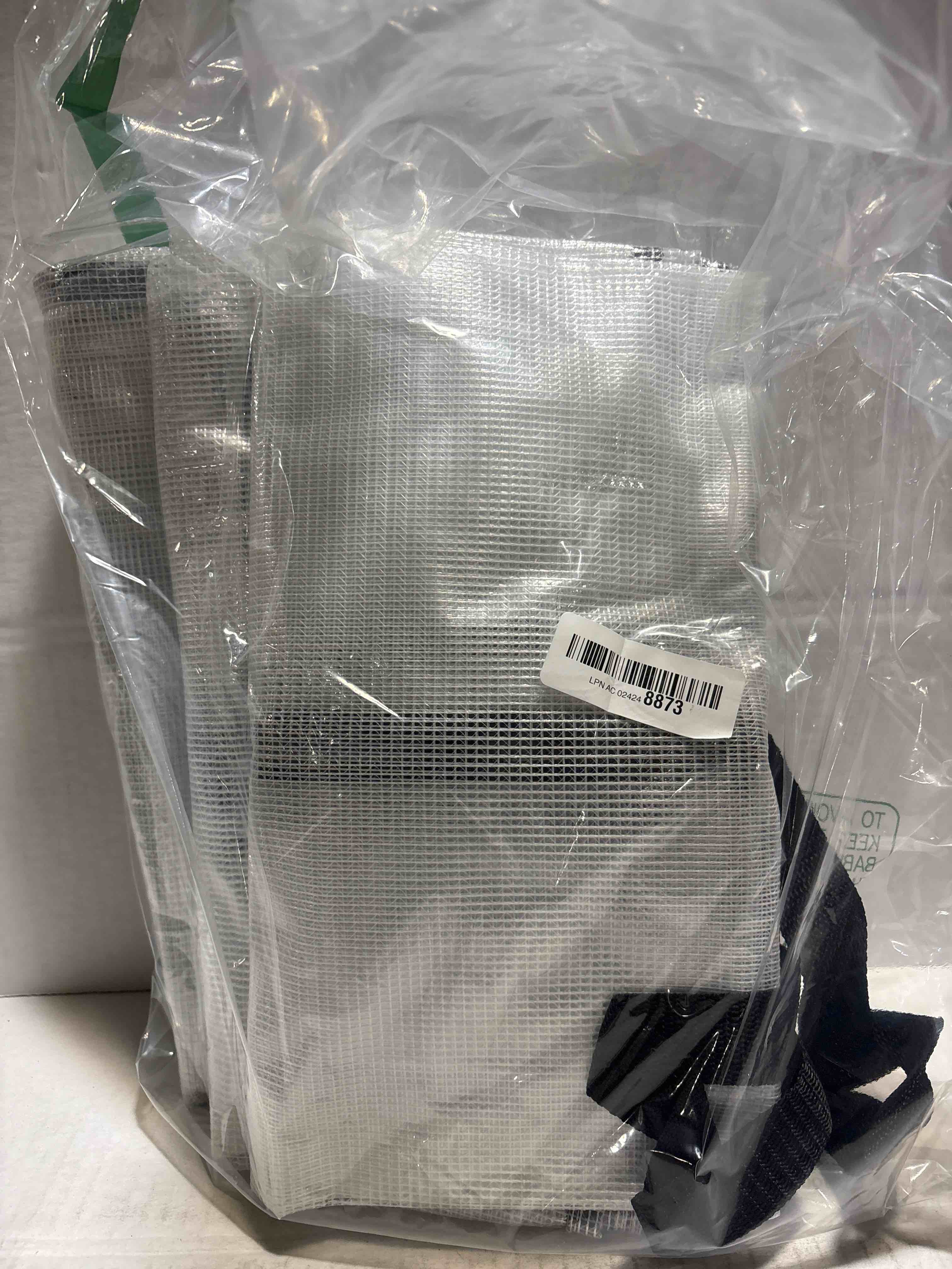Condition photo showing New/Like New for Fasmov 4 Pack Oversized Clear Storage Bag with Handles and Zippers, Vinyl Storage Bag for Comforter, Blanket, Bedding, Duvet, Transparent Moving Tote, Under the Bed Storage, Garage Organizer