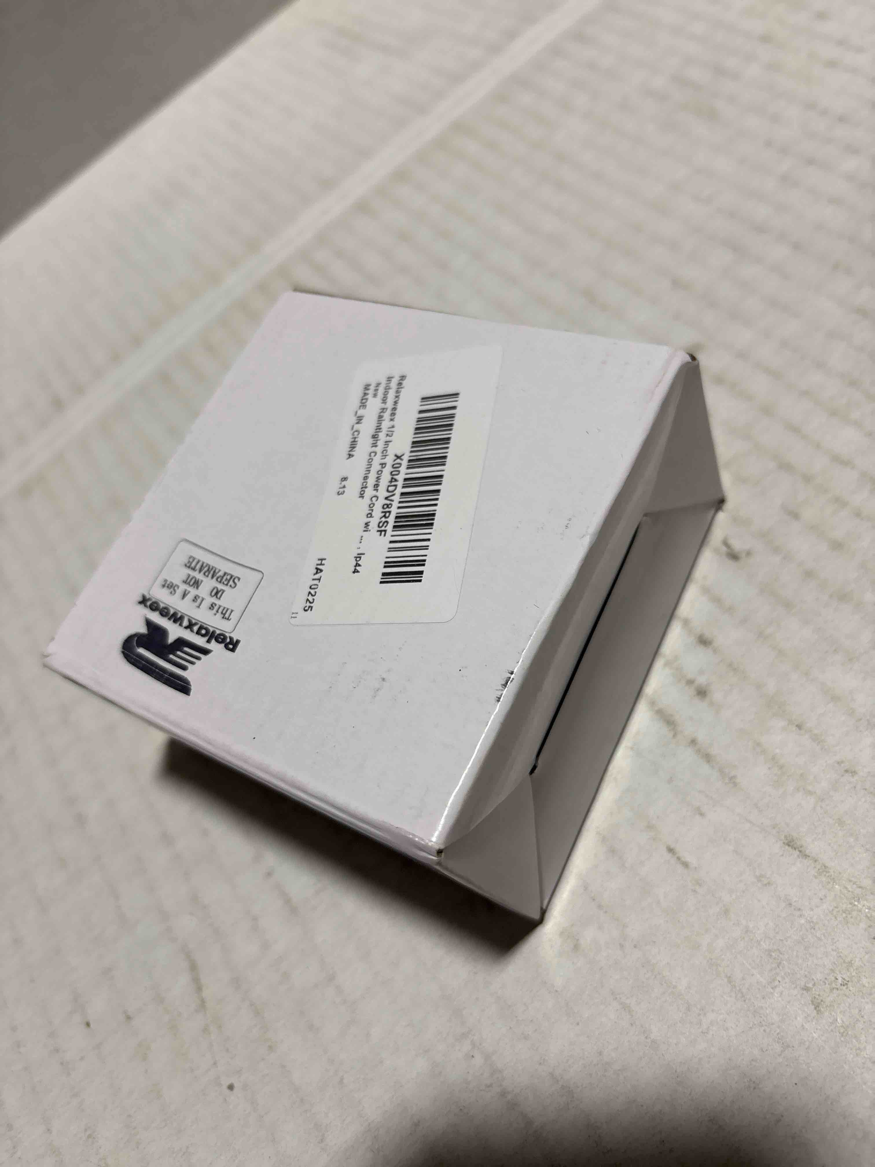 Condition photo showing New/Like New for 1/2 Inch Power Cord with On/Off Foot Switch,6ft Extension Cord LED Lights Connector for Christmas Tree Lights, Manual Switch, Foot Pedal Compatible, Ip44 Indoor Raintight Connector