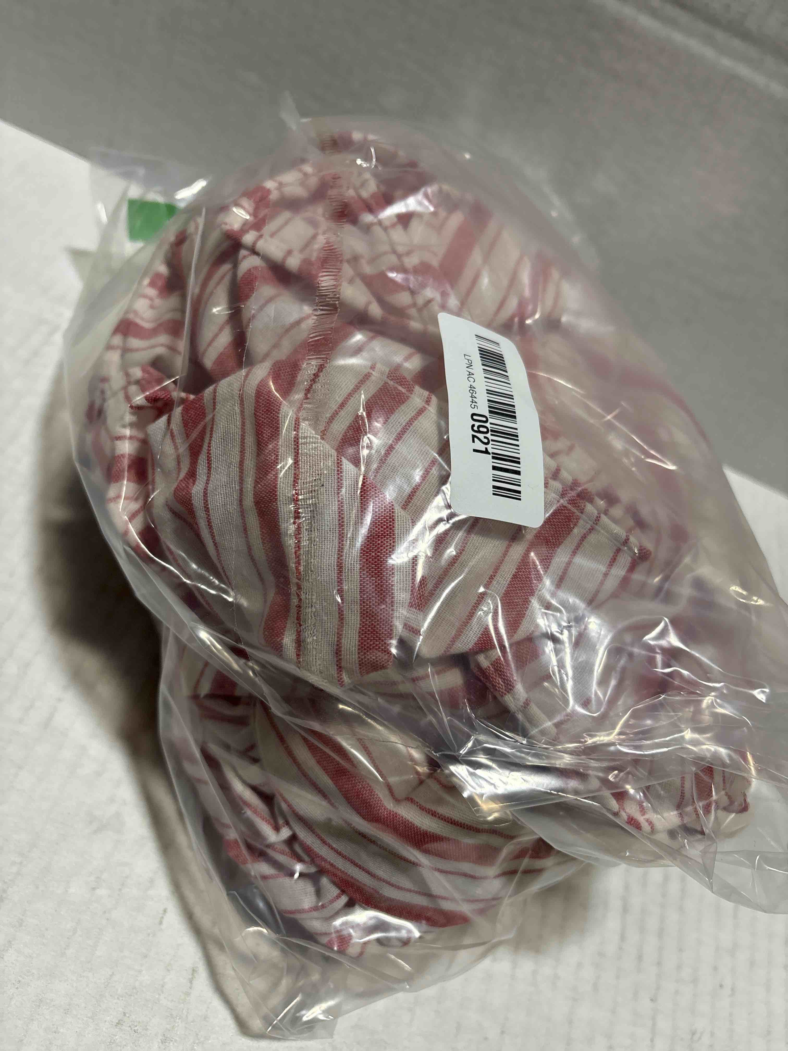 Condition photo showing New/Like New for Sosation 48 Inch Christmas Tree Skirt Red Vintage Tree Skirt Striped Xmas Mat with Buttons and Ruffles Country Farmhouse Collar Decoration Christmas Indoor Rustic Retro Farmhouse Decor