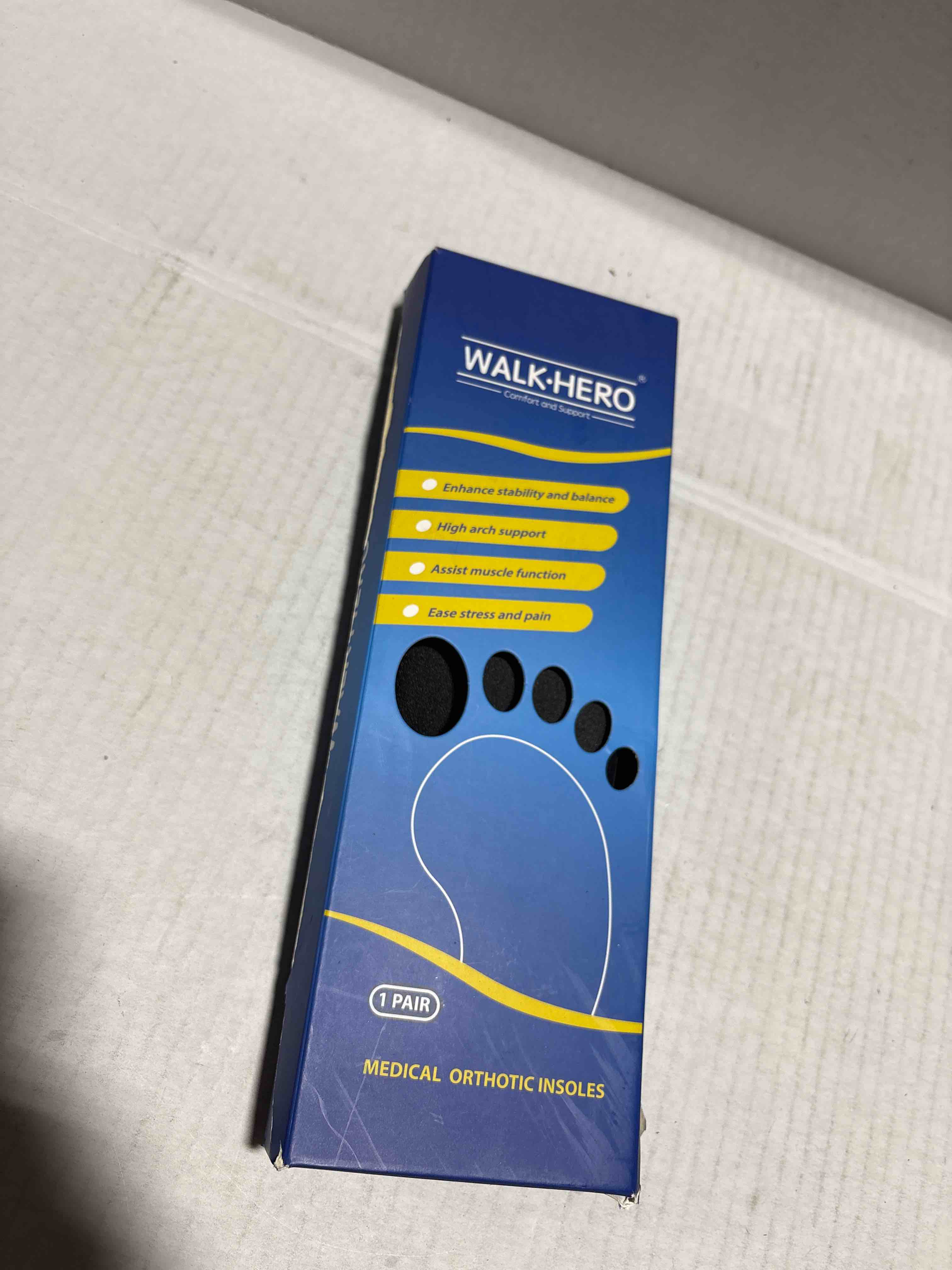 Condition photo showing New/Like New for Plantar Fasciitis Relief - Arch Support Insoles for Men Women, Shoe Inserts for Flat Feet, Orthotic Shoe Insoles All-Day Energy and Comfort with Every Step (Mens 11-11 1/2 | Womens 13-13 1/2) Blue Mens 11 - 11 1/2 | Womens 13 - 13 1/2
