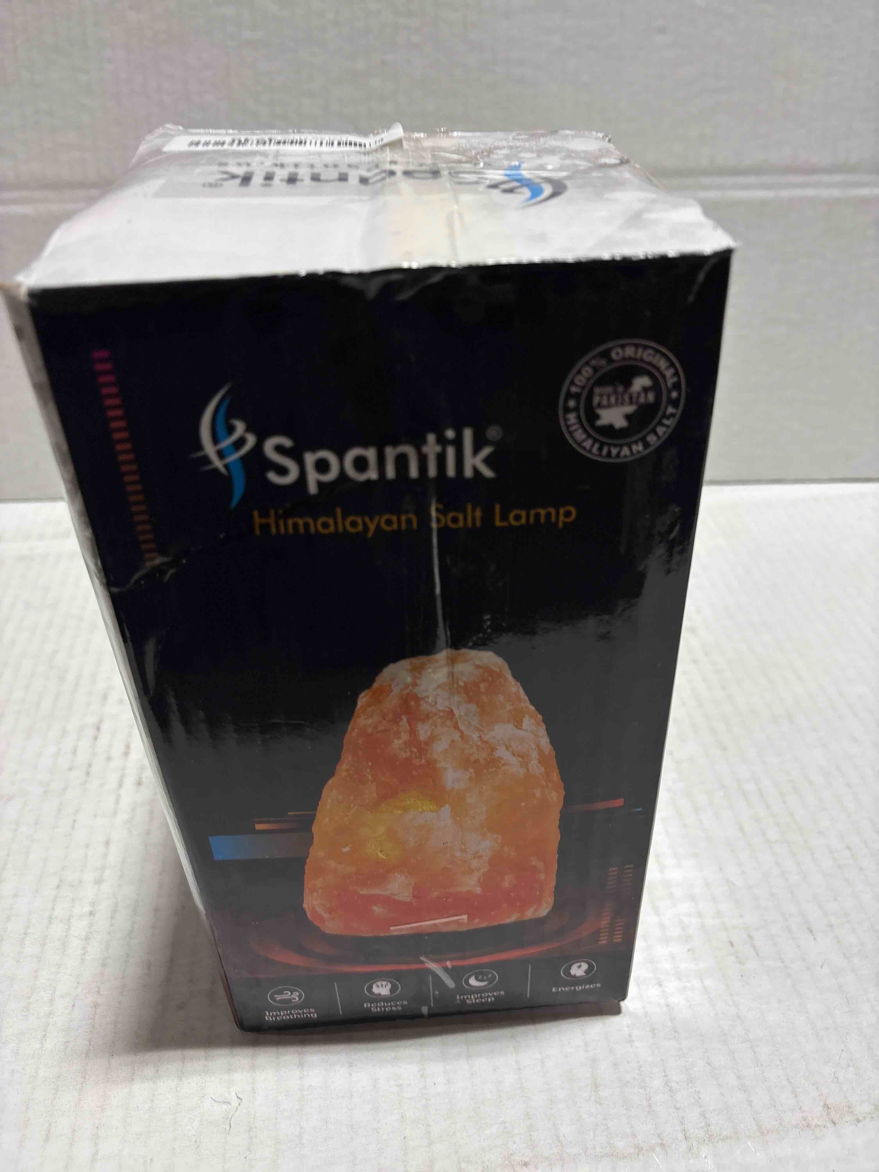 Condition photo showing New/Like New for 7 Inch Himalayan Salt Lamp with Dimmer Cord - Night Light Natural Crystal Rock Classic Wood Base Authentic from Pakistan 7 to 9 Inch