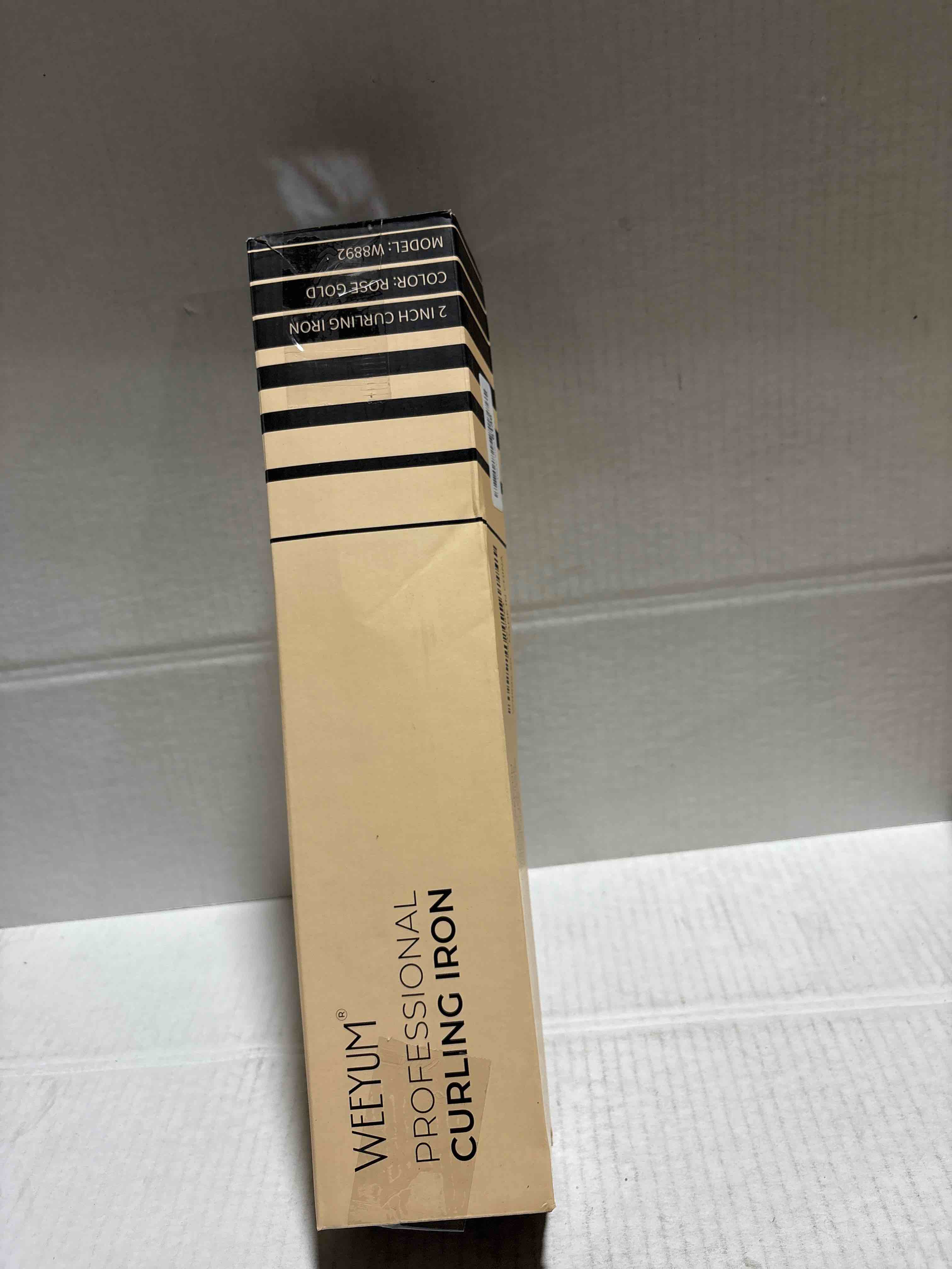Condition photo showing New/Like New for Large Curling Iron 2 Inch, Ceramic Long Barrel Hair Curling Wand, Hair Styling Tool, Dual Voltage, LCD Display, Black 2 inches