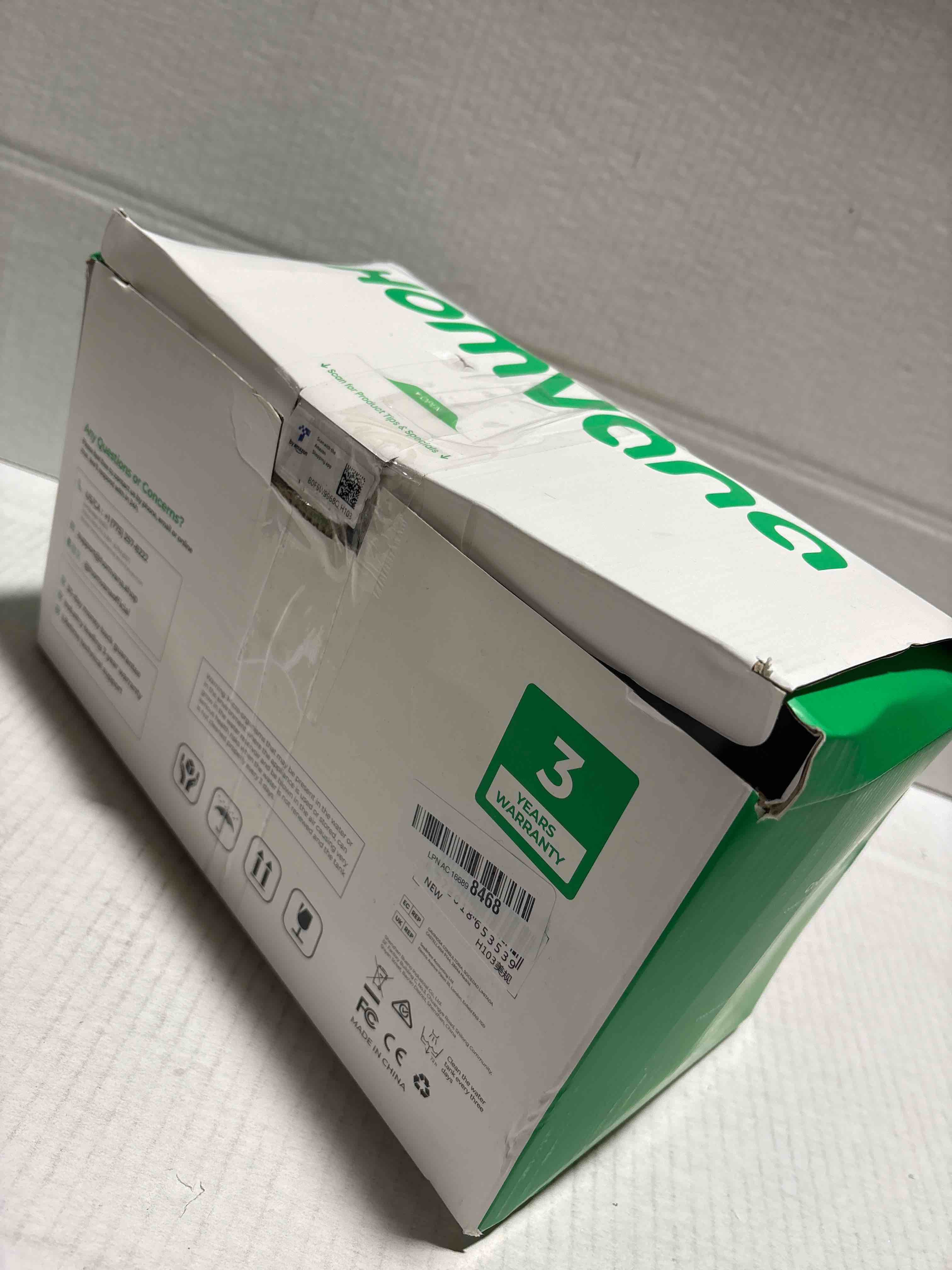 Condition photo showing New/Like New for Homvana Small Humidifiers for Bedroom - 2 Packs 1.5L Cool Mist Top Fill Humidifier for Baby Nursery, Essential Oil Diffuser, 3 in 1 for Home Plants Offices and Grow Tents, 7 Color Lights, Ultrasonic