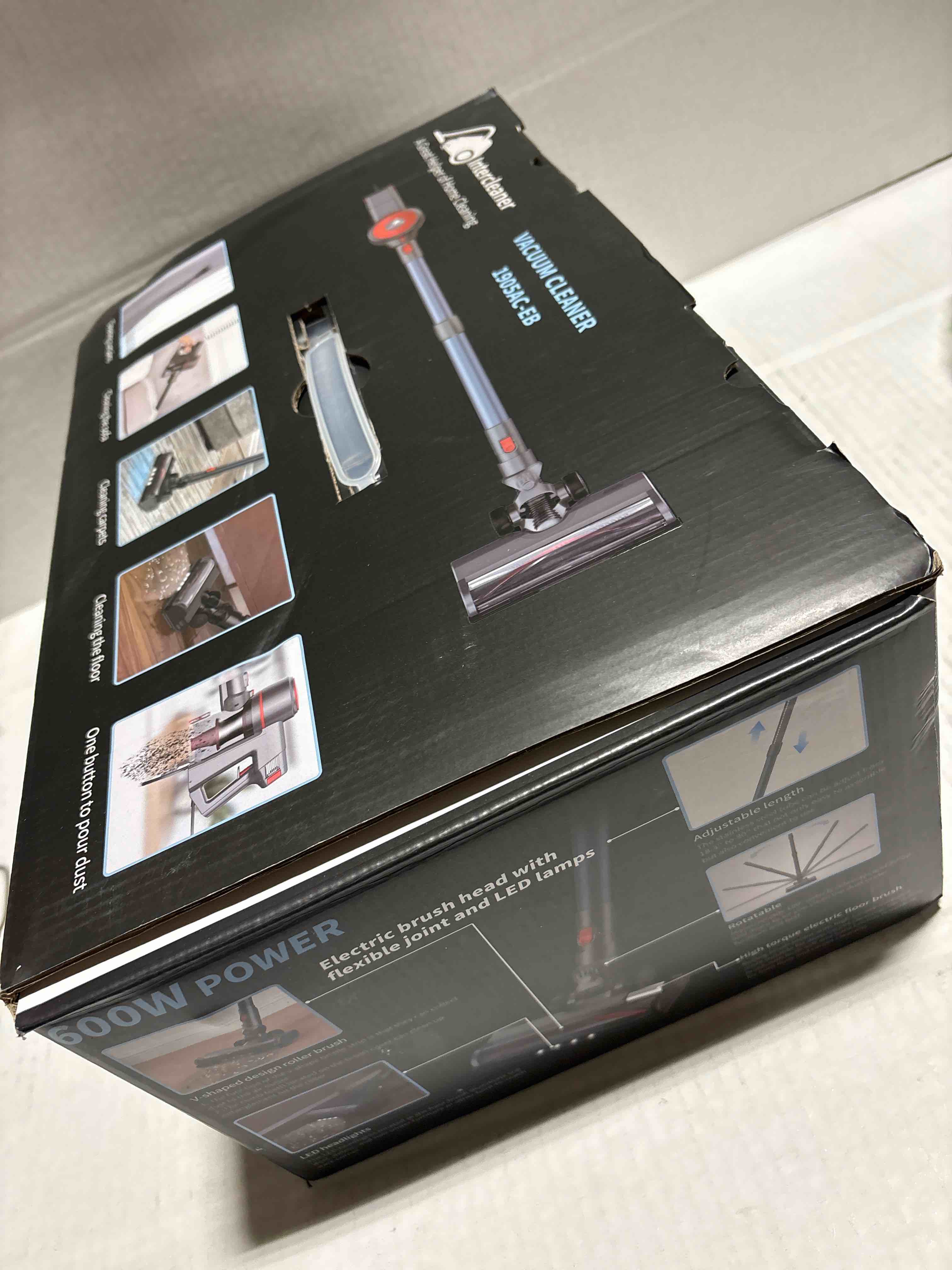 Condition photo showing New/Like New for Intercleaner Corded Vacuum Cleaner, 20KPa Powerful Suction with 600W Motor Electric Floor Brush, 4 in 1 Lightweight Bagless Stick Vac with Handheld, for Hardwood Floor Carpet Car Pet Hair