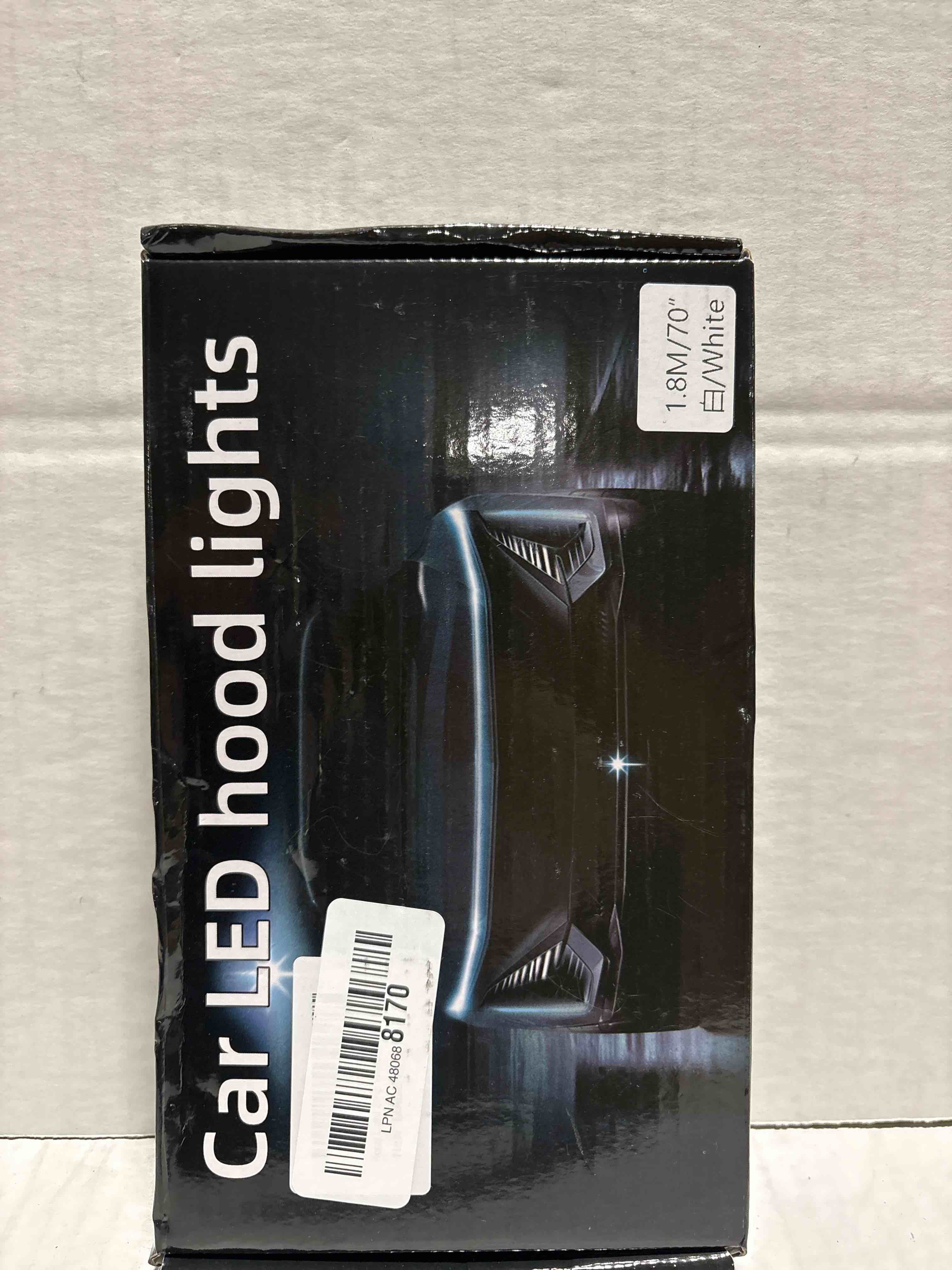 Condition photo showing New/Like New for YM E-Bright Led Hood Light Strip Exterior Led Strip Lights for Cars Waterproof Flexible DRL Dynamic Scan Start Up Hoodbeam Kit Daytime Running Light for Car,Truck,SUV,12V 70inch White,1 Set Dynamic White 70 inches