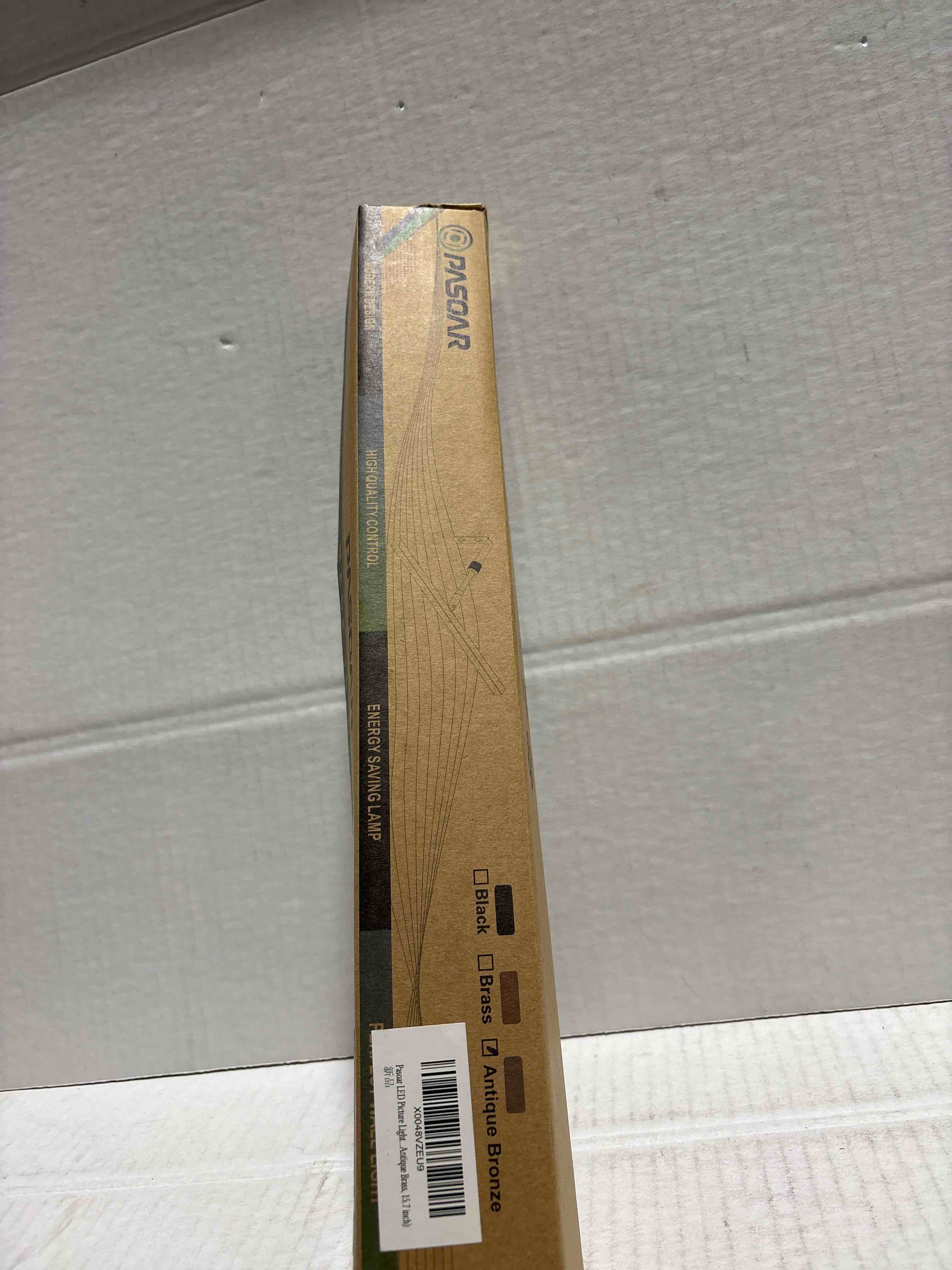 Condition photo showing New/Like New for LED Picture Lights for Paintings Plug in, 16 Inch 4W Adjustable Art Light Gallery Wall Light for Display Art Work, Antique Brass Finish, CRI90+, 3000K Warm White Antique Brass 15.7inch,1 pack