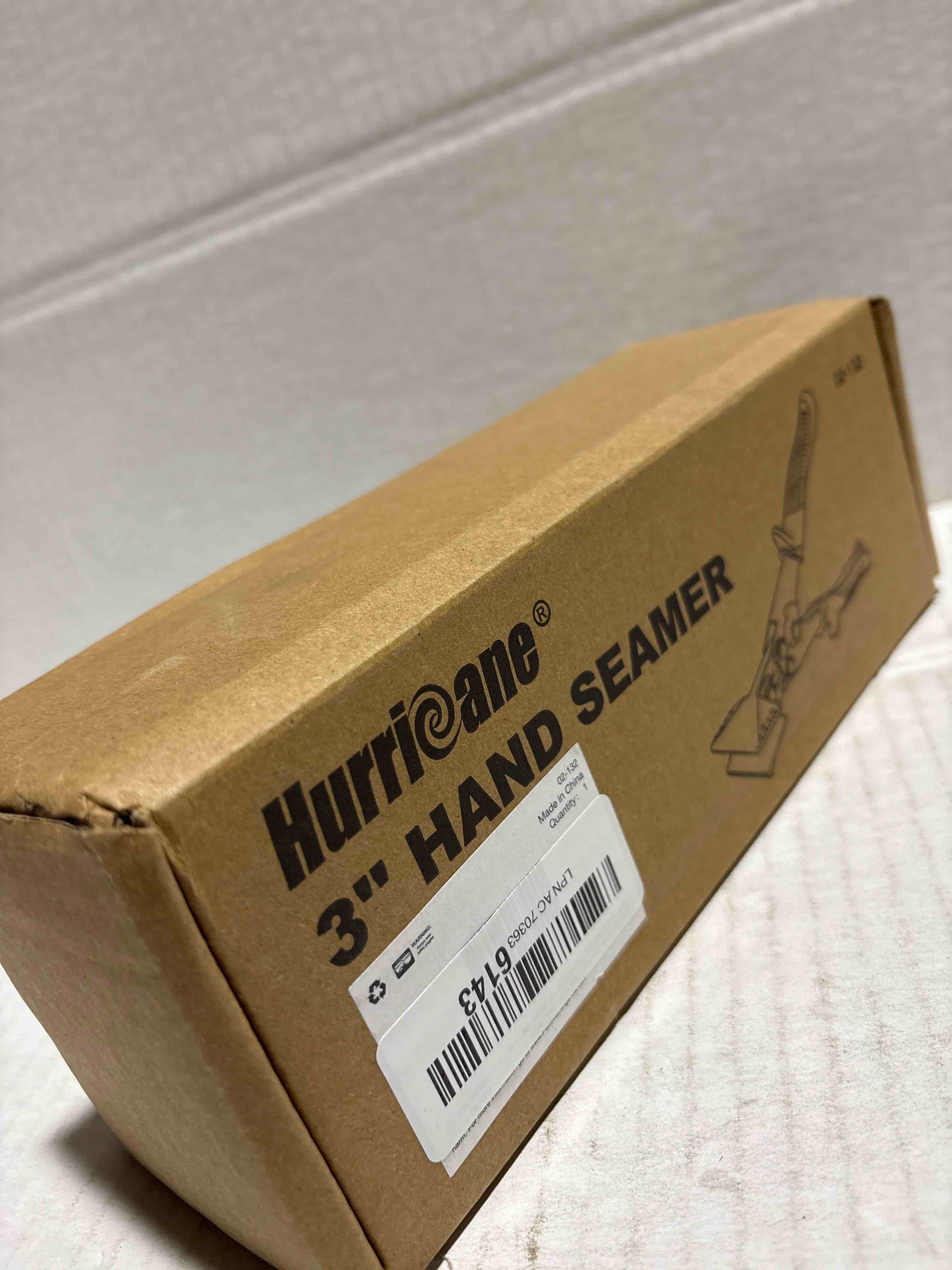 Condition photo showing New/Like New for HURRICANE 3inch Sheet Metal Hand Seamer, Heavy Duty Bender for Metal Flattening, Precision Duckbill Pliers and Sheet Metal Tongs, Ideal for HVAC Projects, Ergonomic Straight Flat Smooth Jaw 3 Inch TyreGrip Ergonomic Handle