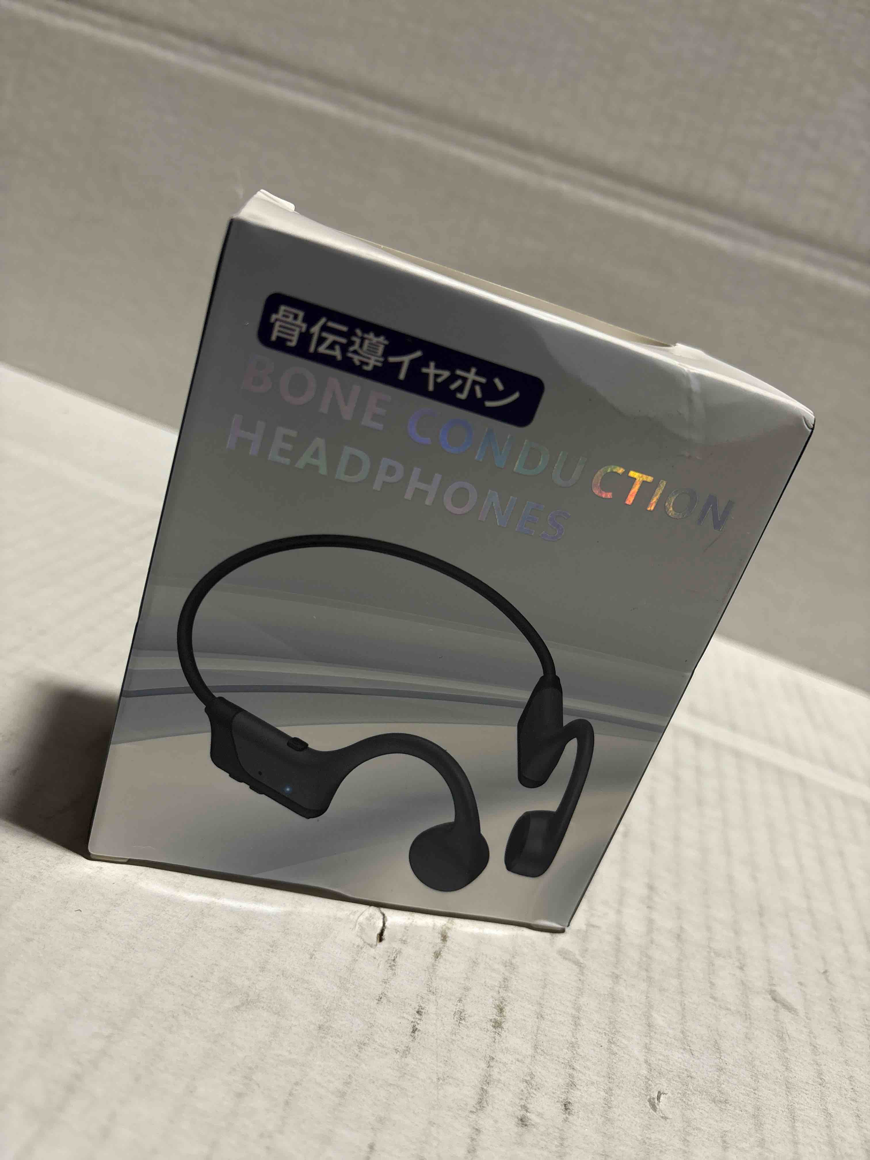 Condition photo showing New/Like New for 2025 New Bluetooth Bone Conduction Headphones, Open-Ear Design, Sweatproof & Waterproof, HD Stereo Sound, 10Hrs Playtime, Lightweight for Running?Office?Daily Life (Gray-Black) Black-Grey