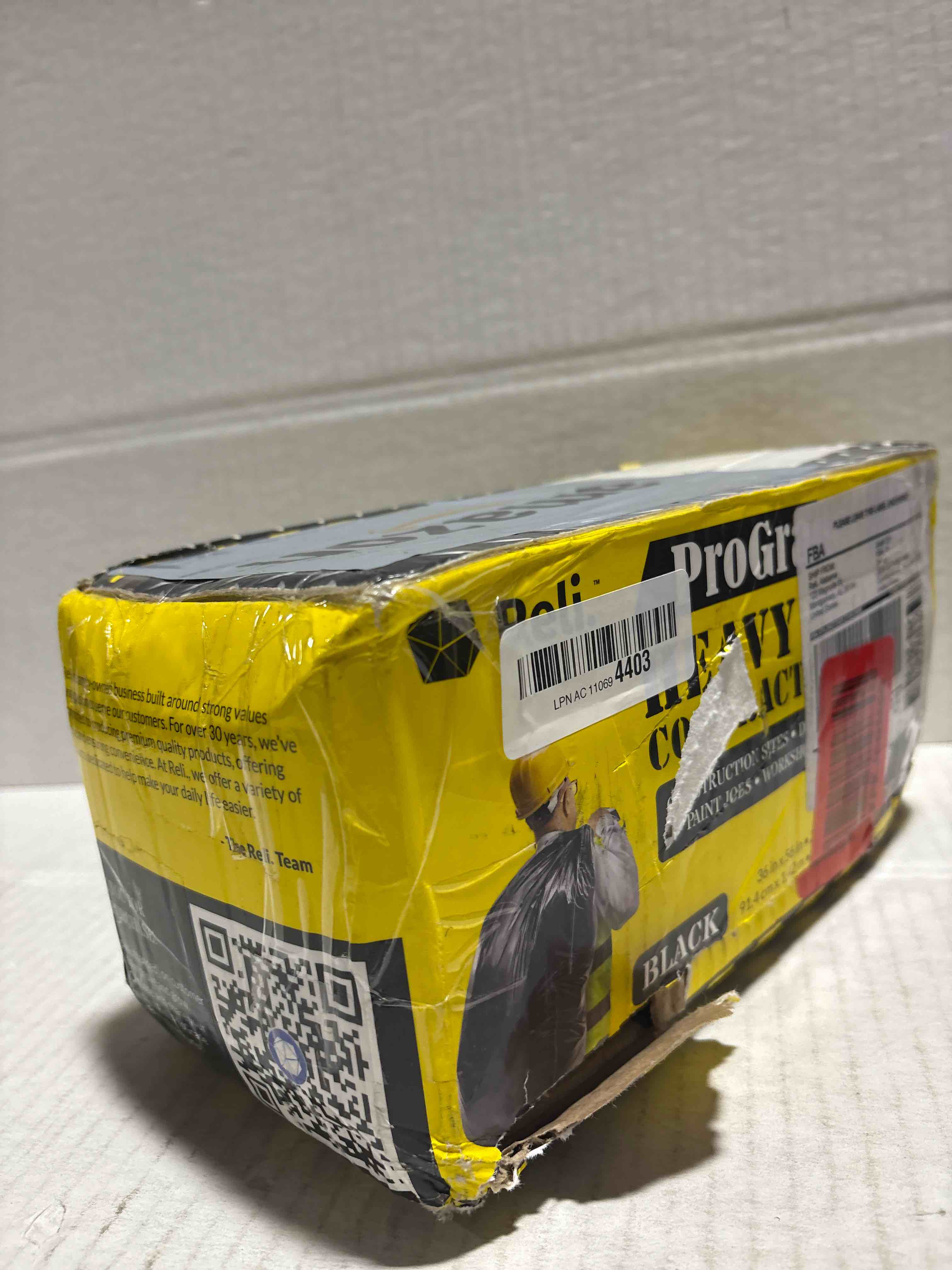 Condition photo showing New/Like New for Reli. Contractor Garbage Bags 55 Gallon | 20 Trash Bags | Heavy Duty | Black Contractor