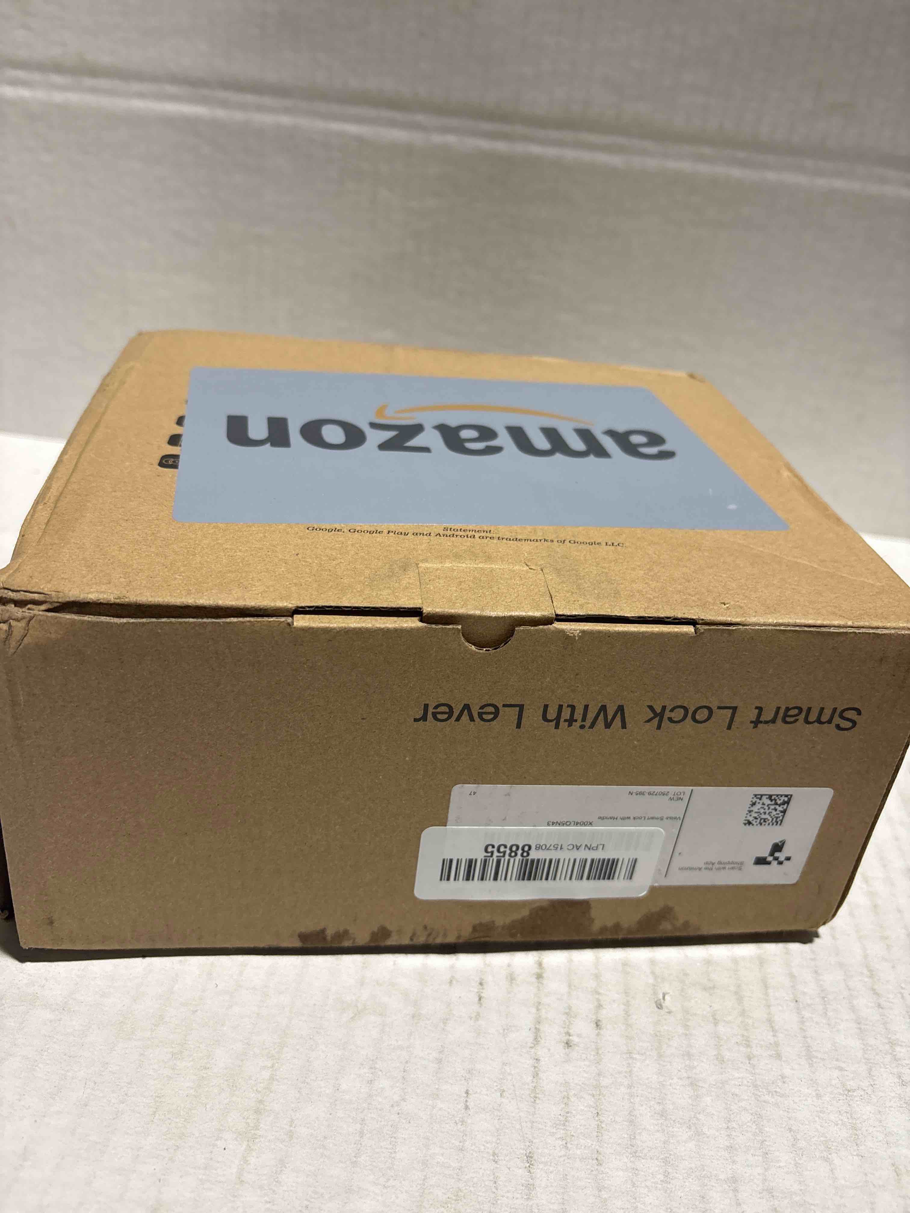 Condition photo showing New/Like New for Veise VE019 Fingerprint Smart Lever Lock - APP Control, Keypad Door Lock with Handle, Keyless Entry for Front Door and Bedroom, Electronic Digital Knob, Remote Grant, IP55 Weatherproof, Satin Nickel