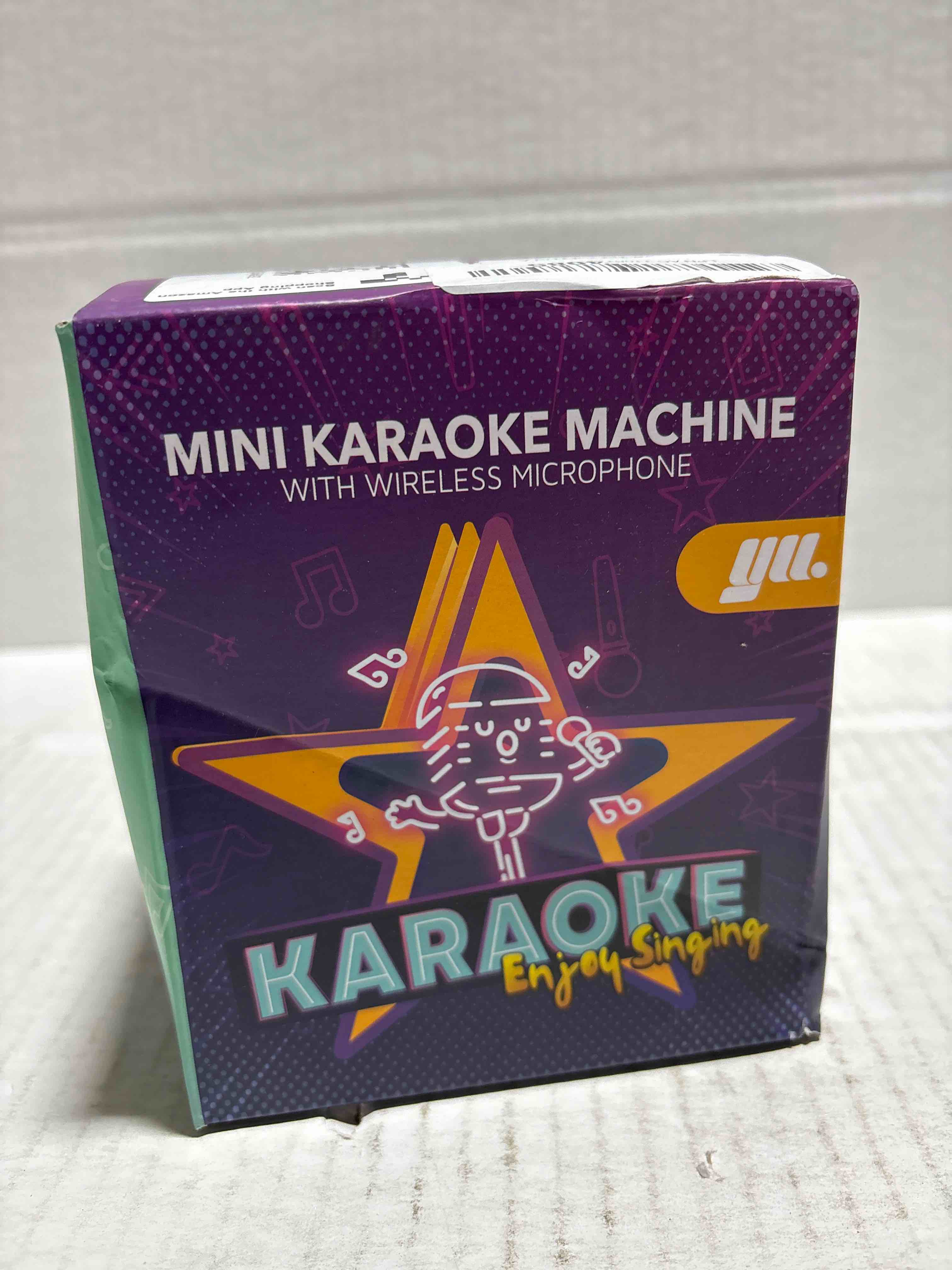 Condition photo showing New/Like New for Mini Karaoke Machine for Kids Toys, Portable Bluetooth Speaker with 2 Wireless Microphones, Birthday Gifts for Girls 3, 4, 5, 6, 7, 8, 9, 10, 11, 12+ Years Old Toddler Teens (Hotpink) Hotpink 2 Mic