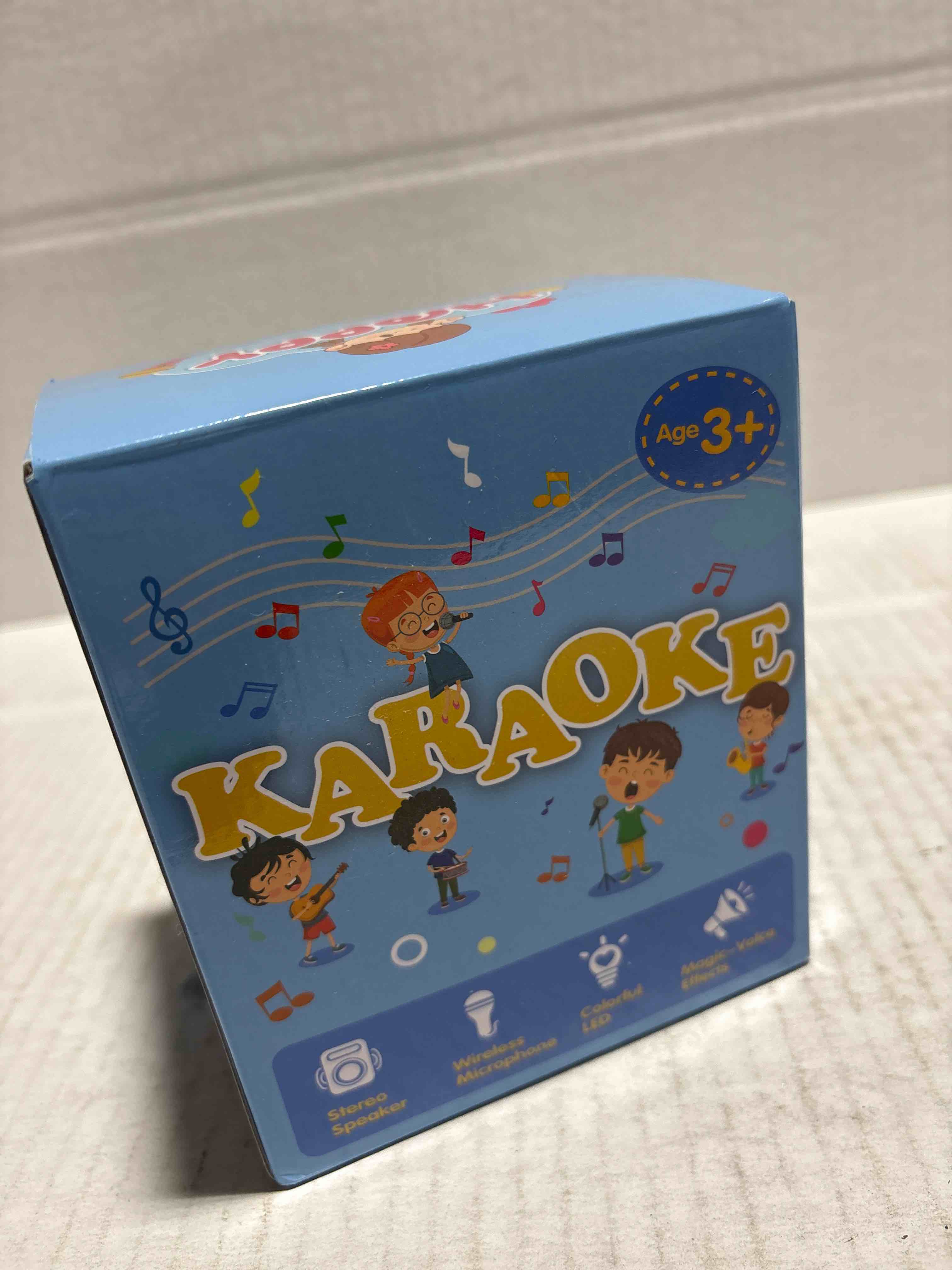 Condition photo showing New/Like New for Karaoke Machine with 2 Microphones for Kids, Toys Birthday Gifts for Ages 3-12 Years Old Girls Boys, Mini Karaoke Microphone with Protable Bluetooth Speaker for Singing Party Outdoor Play Pink-2 Mic+Gift Card