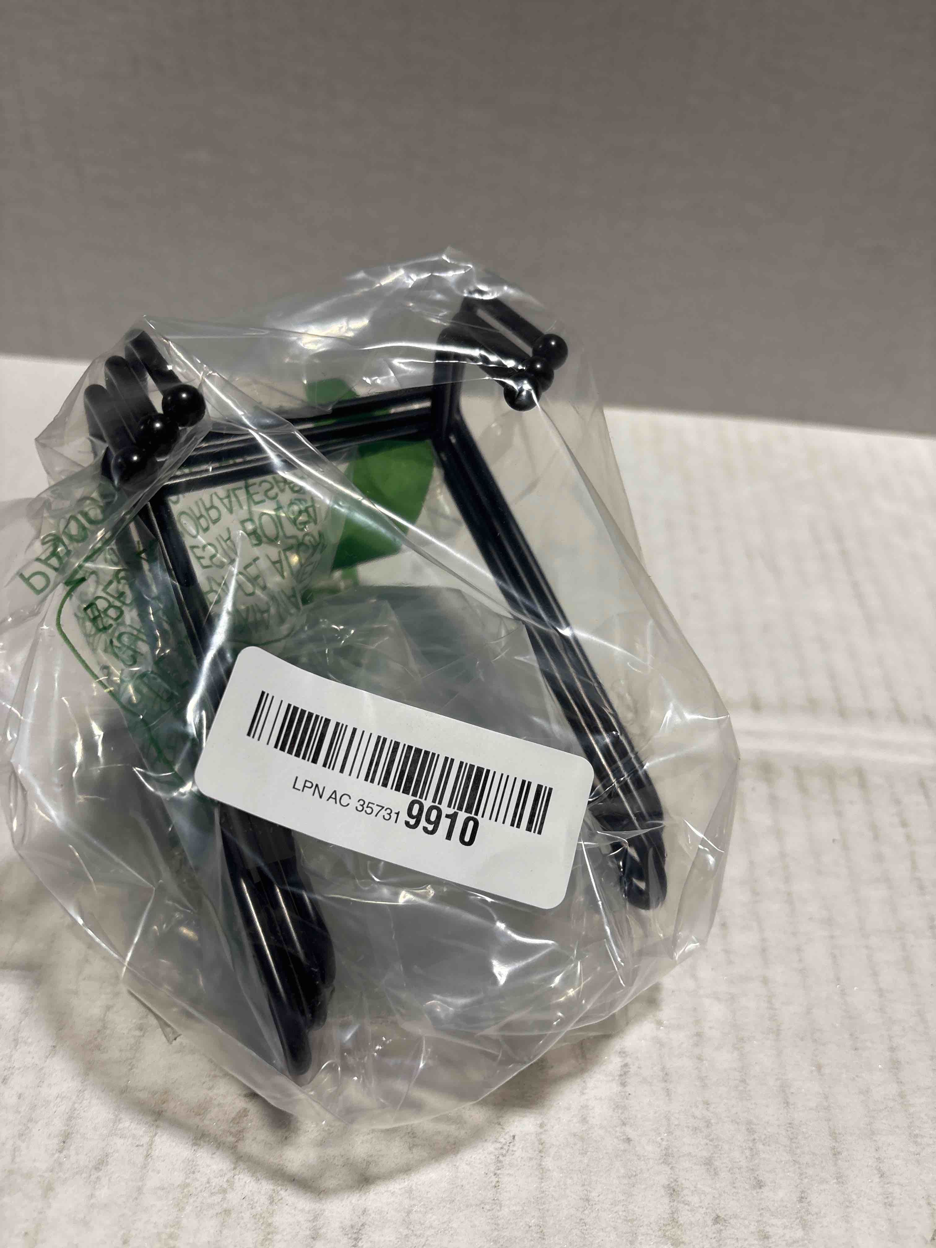 Condition photo showing New/Like New for Kruodop 3 Pack Plate Stands for Display, 4 Inch Plate Holder Display Stand, Metal Frame Holder Stands for Book, Pictures, Photo Easel, Tabletop Art Black-4in-3pcs