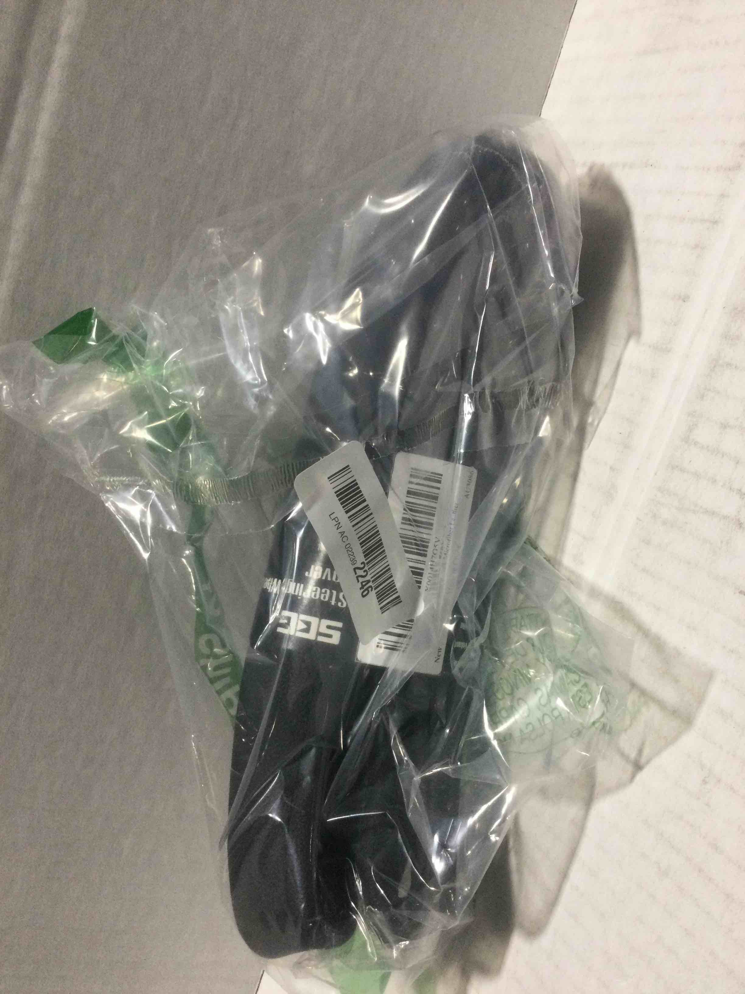 Condition photo showing New/Like New for SEG Direct Car Steering Wheel Cover Universal Standard Size 14.5-15 inch, Black Microfiber Leather Standard size[14 1/2''-15''] Black