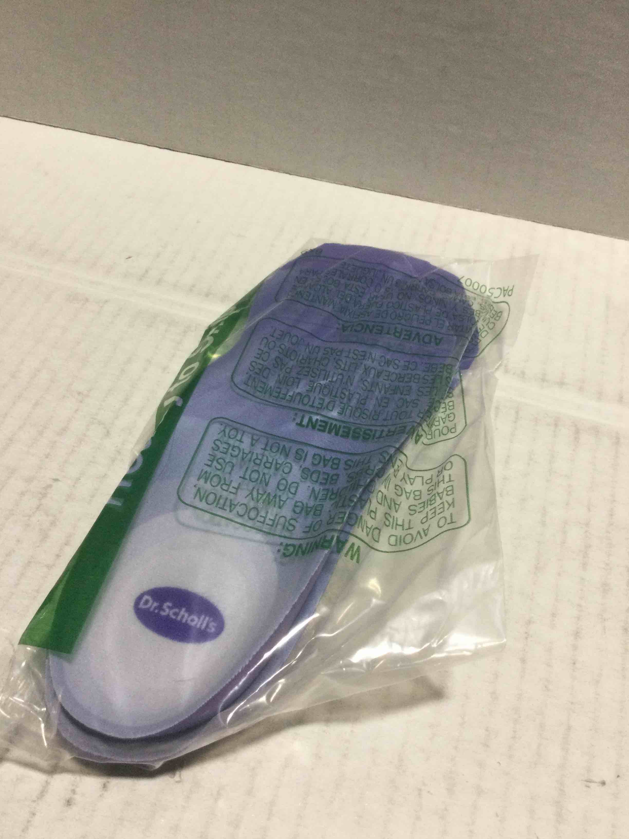 Condition photo showing New/Like New for Dr. Scholl’s Prevent Pain Insoles for Women, Size 6-10, 1 Pair: The Only Proven Insole to Prevent Lower Body Pain - Arch Support Shoe Inserts for Women, Protect Against Lower Back, Knee and Foot Pain Trim to fit Womens 6-10 Prevent Pain Women's Shoe Insert
