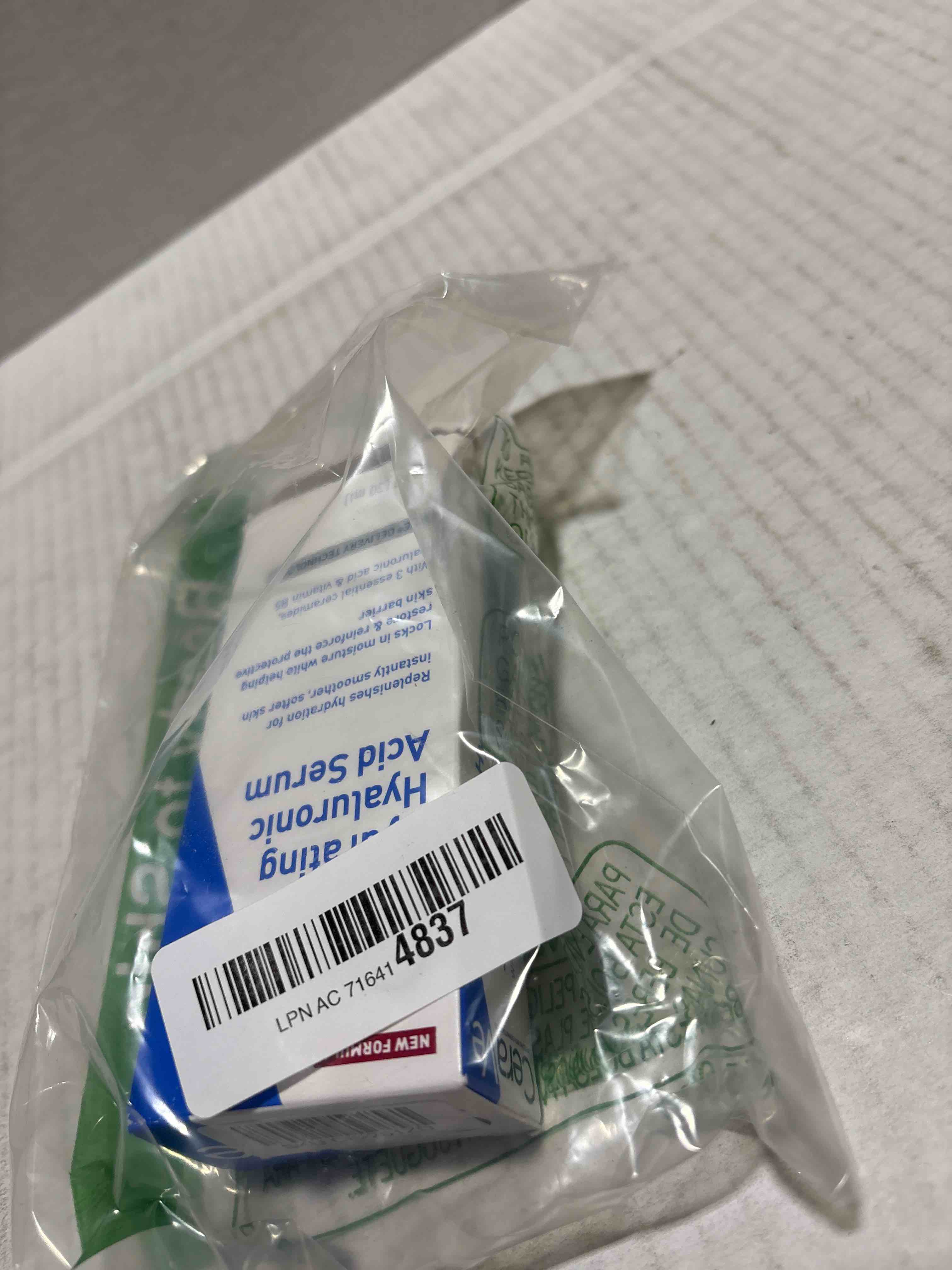 Condition photo showing New/Like New for Cerave Hyaluronic Acid Serum for Face with Vitamin B5 and Ceramides, Hydrating Face Serum for Dry Skin, Fragrance Free, 1 Ounce