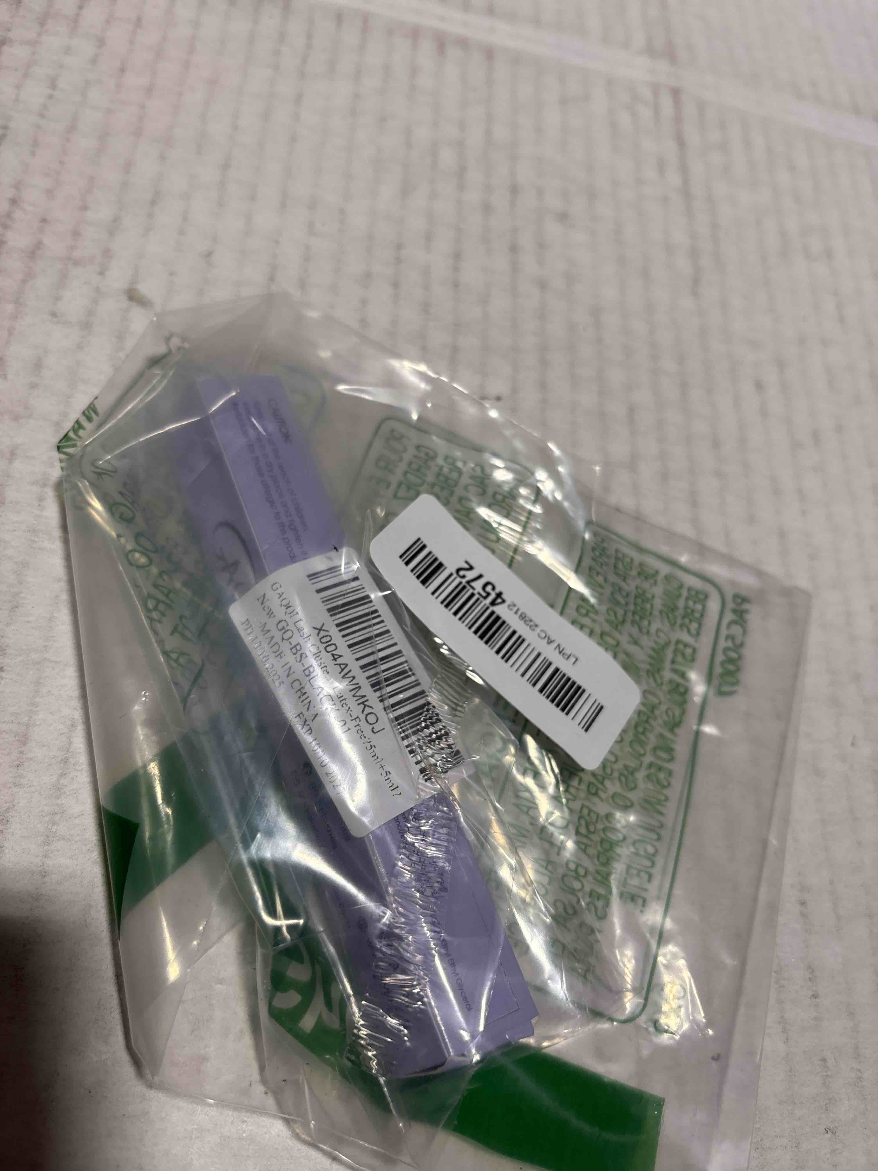 Condition photo showing New/Like New for GAQQI Lash Cluster Glue, Lash Bond and Seal Waterproof, Bond & Seal Eyelash Glue for Clusters, Eyelash Adhesive Black Long-Lasting 72H, Latex-Free?5ml+5ml?