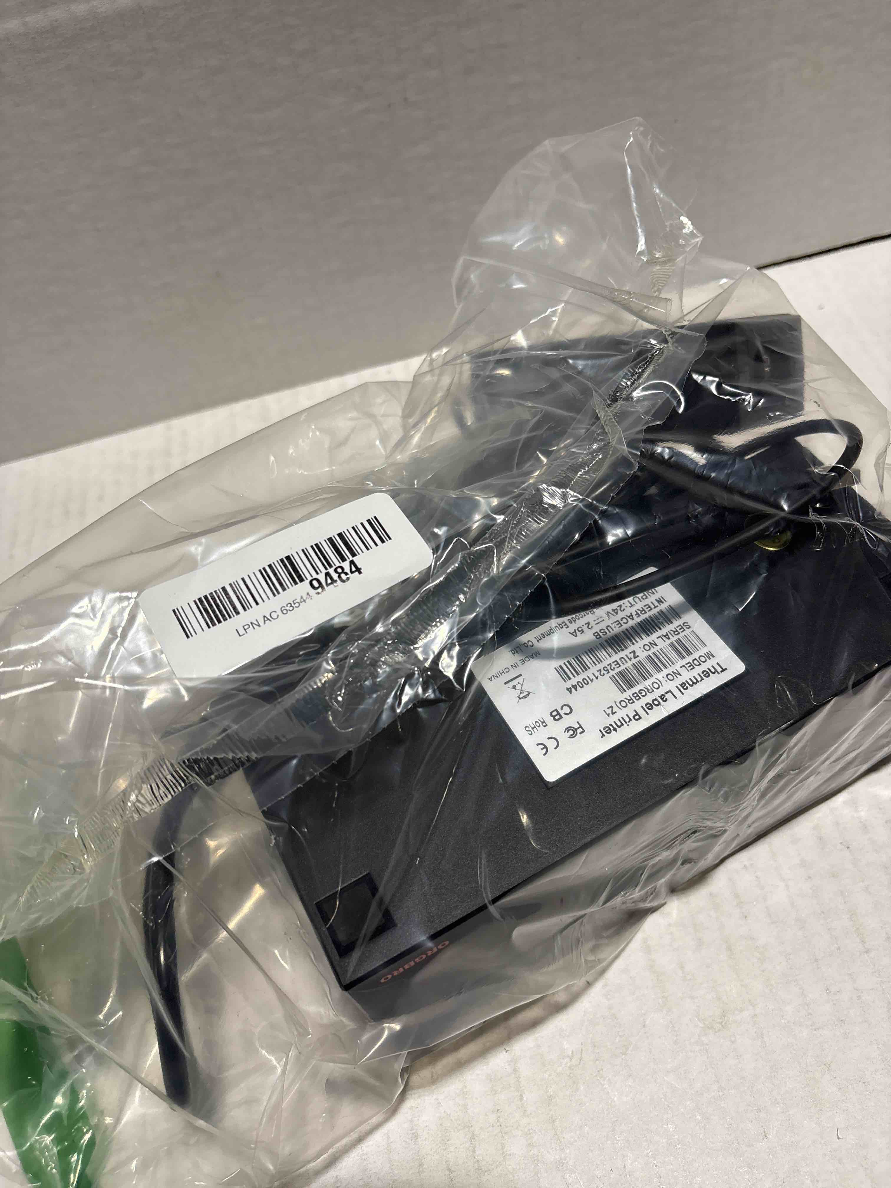 Condition photo showing Good Condition for ORGBRO Z1 Shipping Label Printer, 4x6 Thermal Label Printer for Small Business, High Speed Sticker Maker for Commercial Grade Shipping Packages, Used for Amazon, Ebay, Shopify, USPS (USB Only) Black