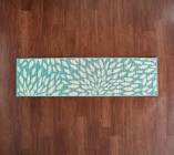 ultimate innovations 1’8”x5” runner Bella blossom in/outdoor rug, ocean