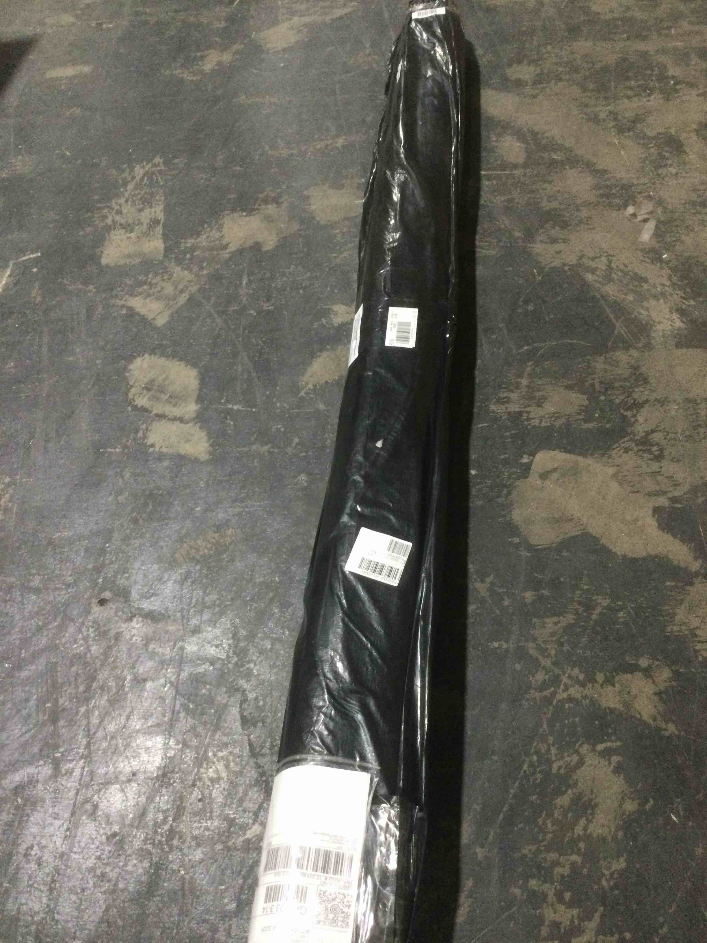 Condition photo showing New/Like New for ultimate innovations 94” round  Bella blossom in/outdoor rug, black 