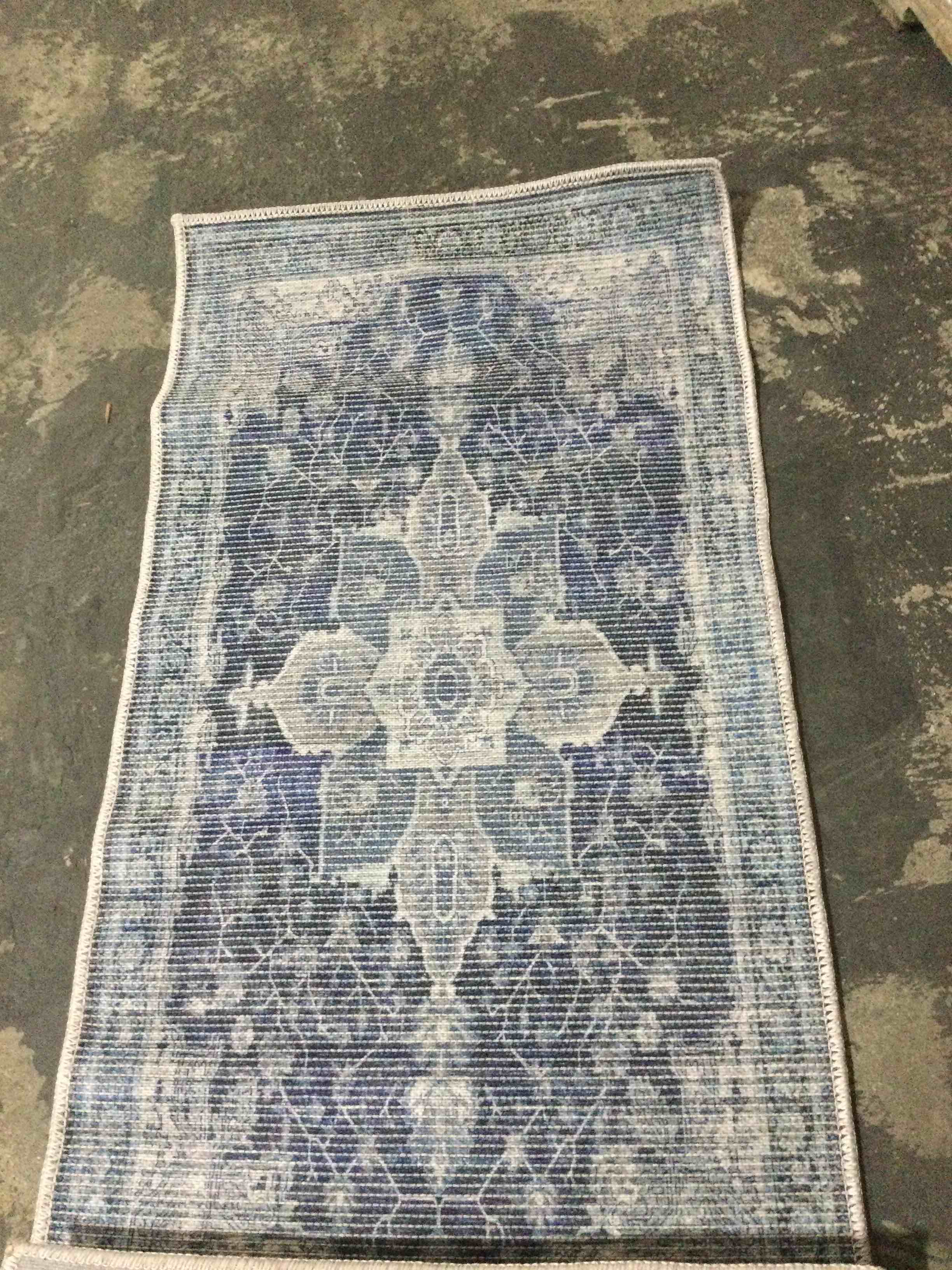 Condition photo showing New/Like New for nourison farmhouse washable 2’x3’9” indoor/outdoor accent rug, beige