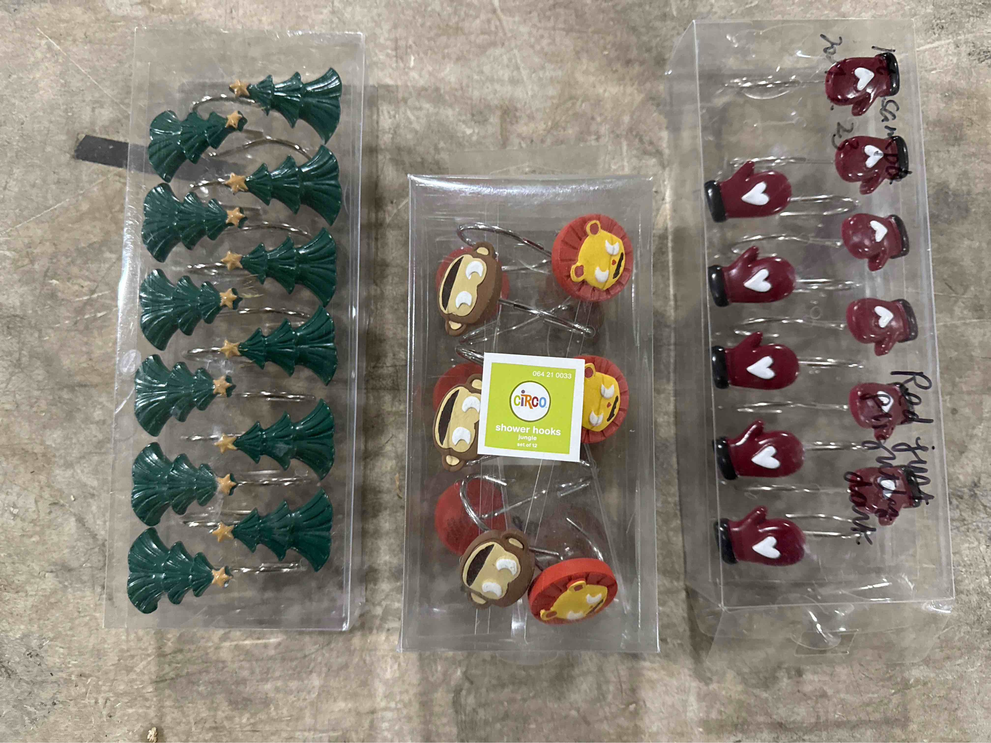 Assorted Shower Curtain Hooks