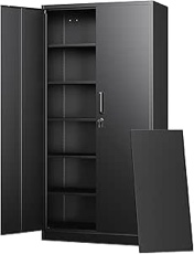Black Steel Storage Cabinet