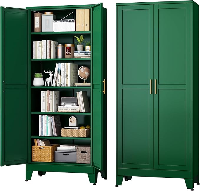 Green 75in 2-Door Steel Cabinet