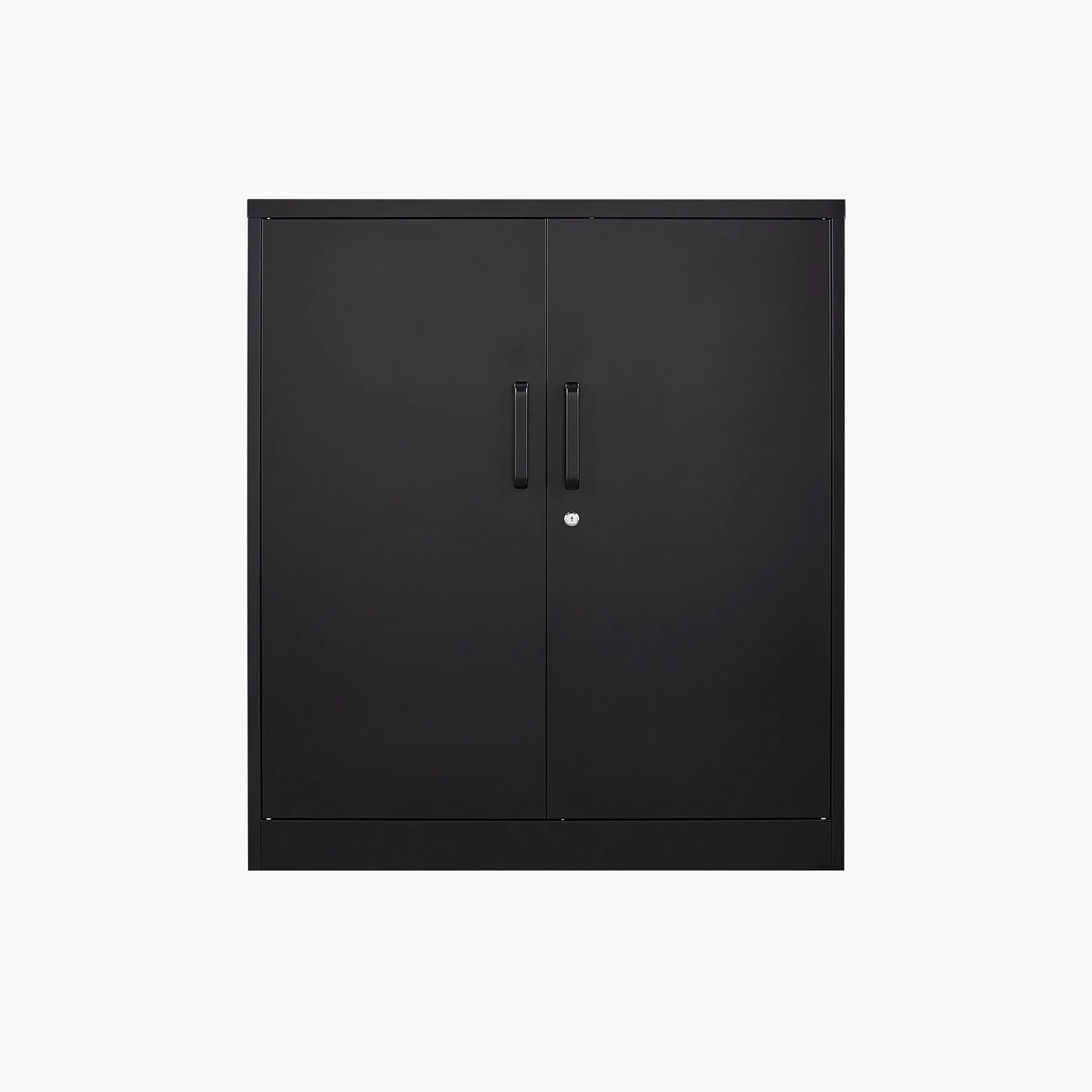 Black 2-Door Steel Storage Cabinet