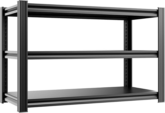 3-Tire Storage Shelves, 48in x 50in x 16in