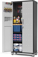 Black and Gray Metal Tool Cabinet