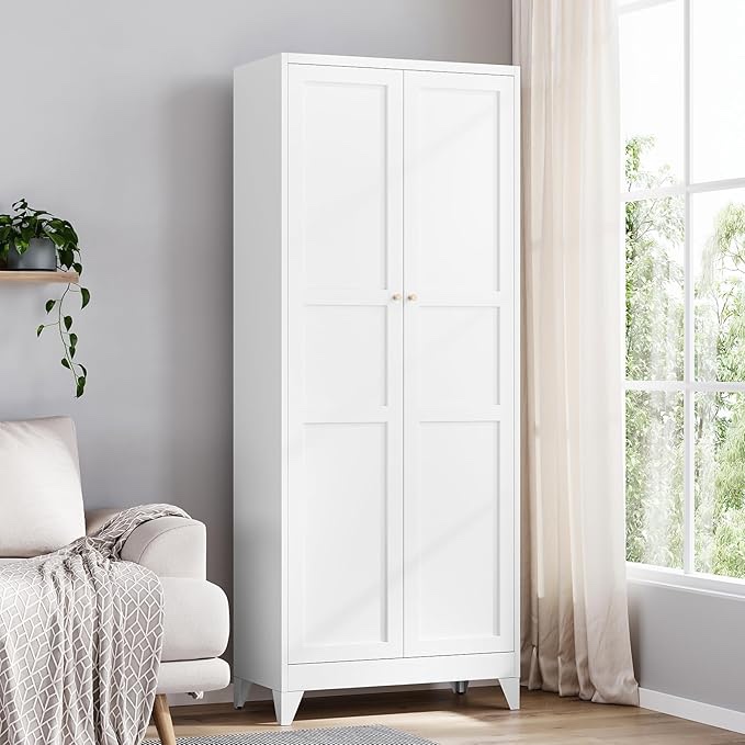 White 2-Door Steel Cabinet