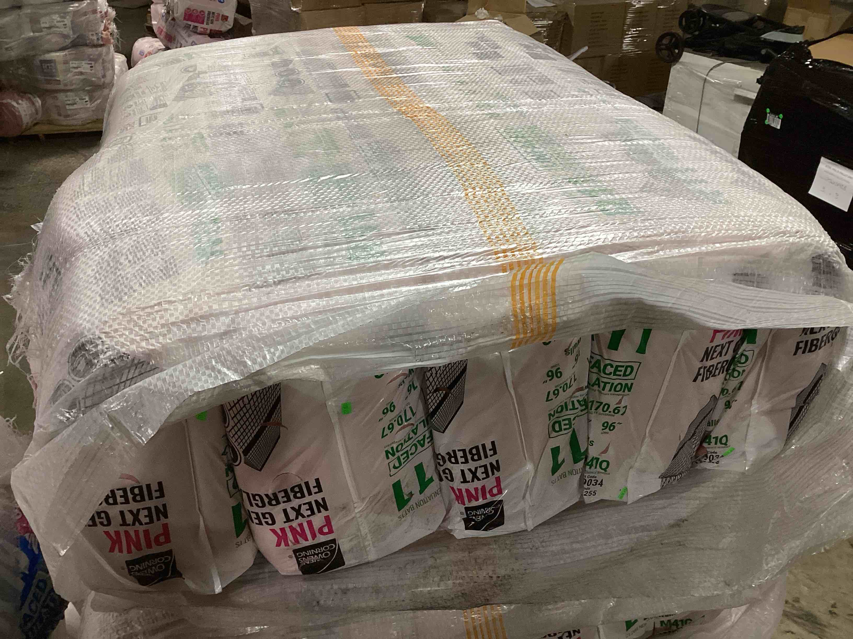 5 Bags of Owen’s Corning R-11 Pink Next Gen Fiberglass Unfaced Batt Insulation, 3.5in x 16in x 96in, 16 Pieces Per Bag And 170.67 Sq.Ft. Per Bag, Your Bid Per Bag