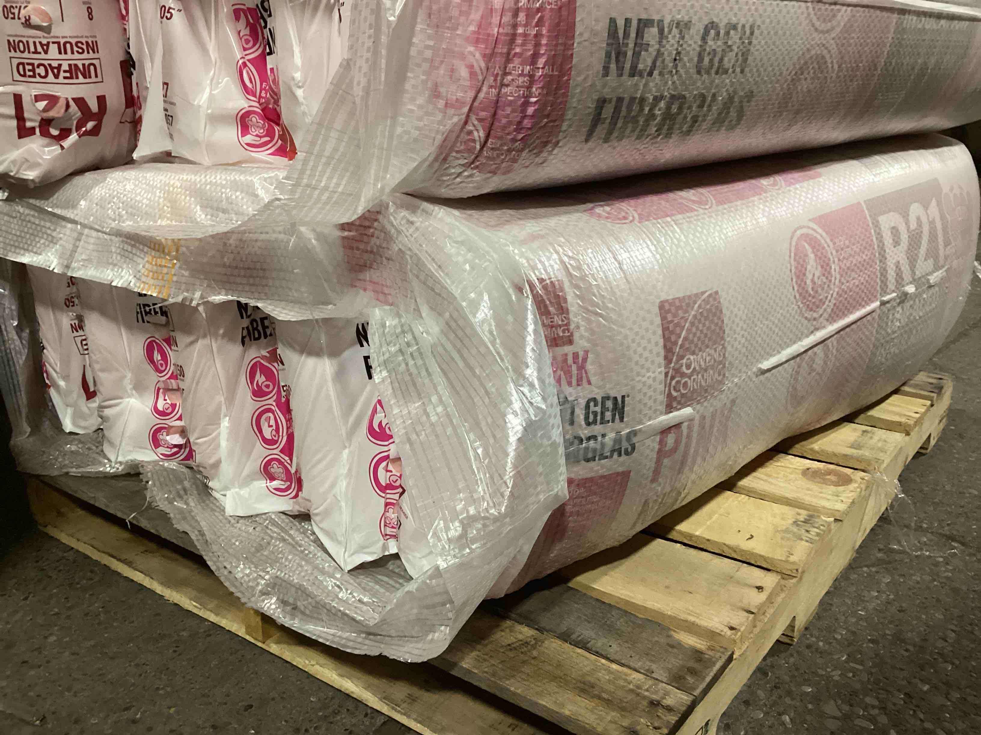 5 Bags of Owen’s Corning R-21 Pink Next Gen Fiberglass Unfaced Batt Insulation, 5.5in x 15in x 105in, 8 Pieces Per Bag And 87.50 Sq.Ft. Per Bag, Your Bid Per Bag