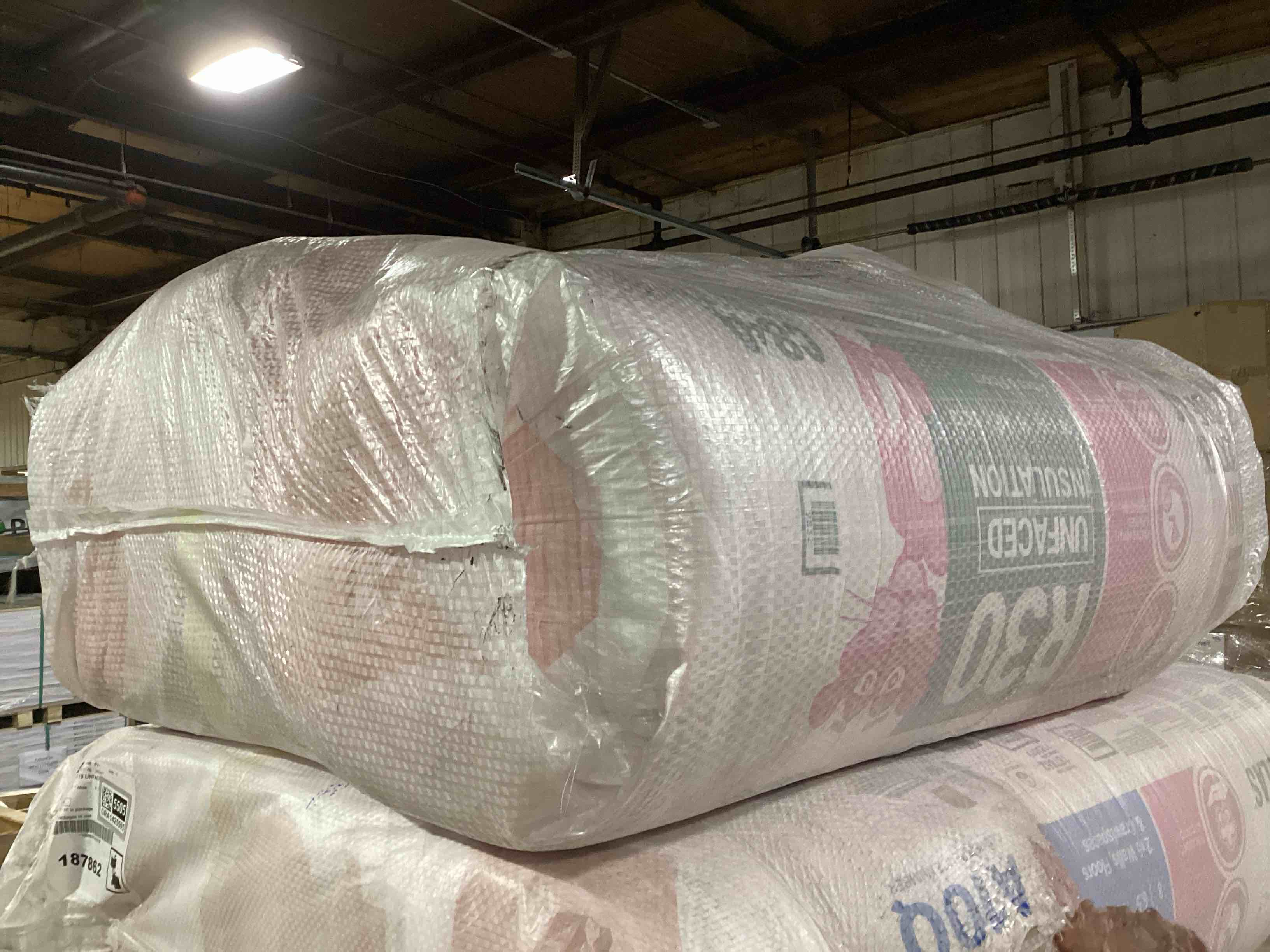 4 Bags of Owen’s Corning R-30 Pink Next Gen Fiberglass Unfaced Batt Insulation, 10in x 16in x 48in, 10 Pieces Per Bag And 53.33 Sq.Ft. Per Bag, Your Bid Per Bag