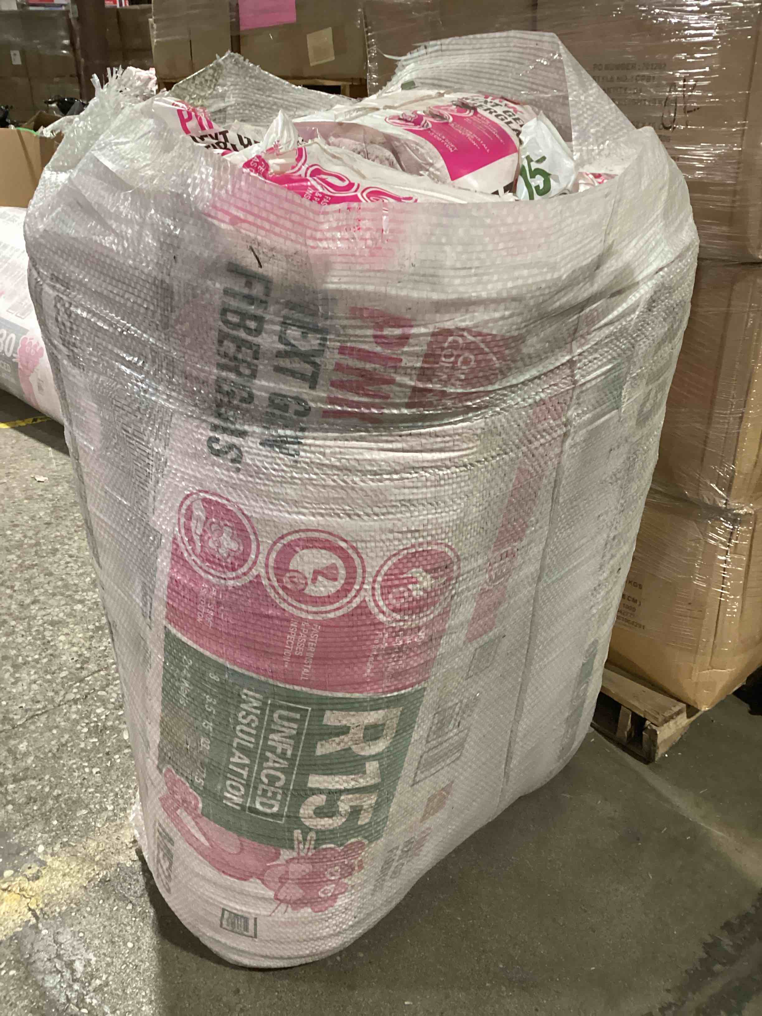 5 Bags of Owen’s Corning R-15 Pink Next Gen Fiberglass Unfaced Batt Insulation, 3.5in x 15in x 93in, 8 Pieces Per Bag And 77.50 Sq.Ft. Per Bag, Your Bid Per Bag